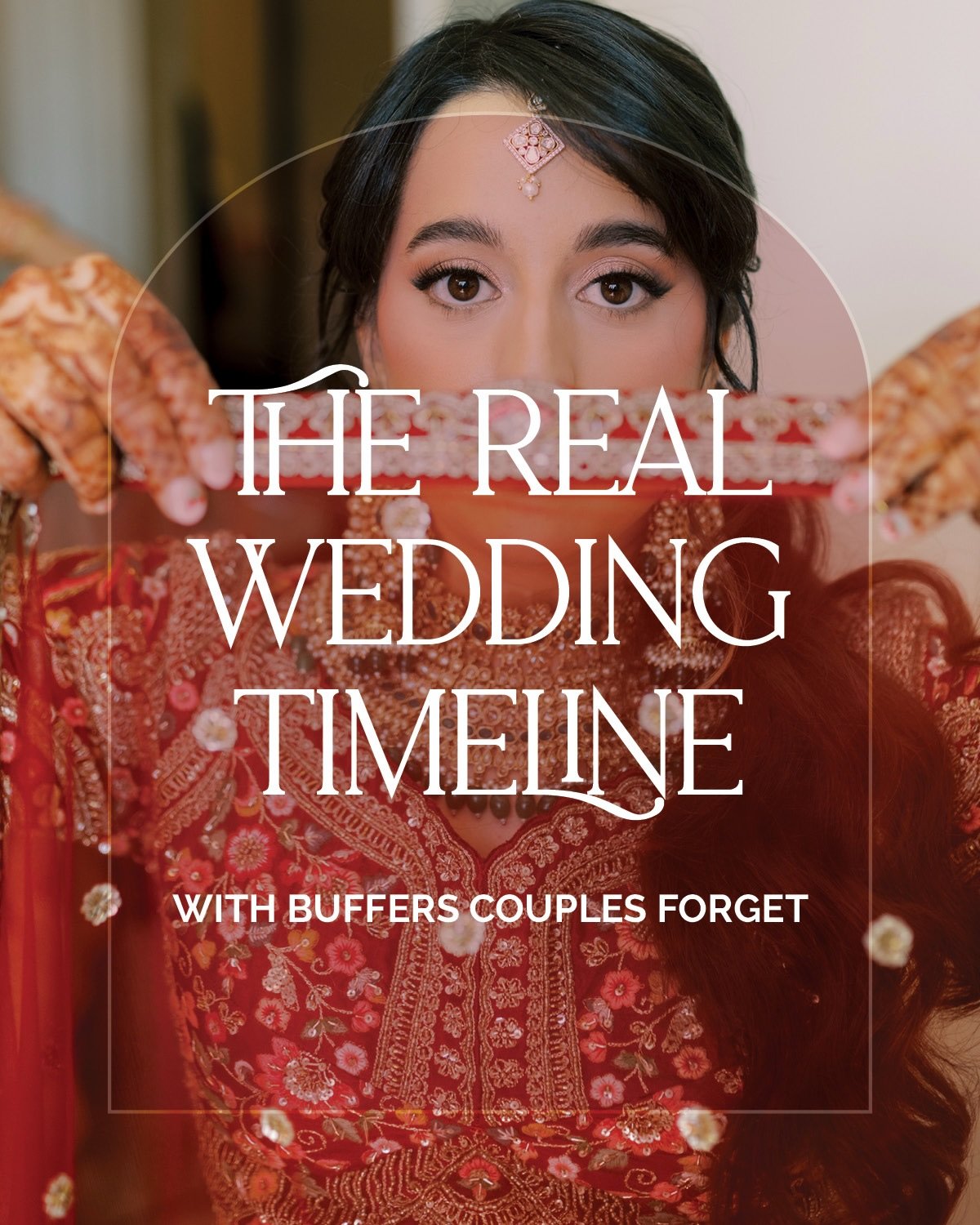 A wedding day that feels fluid isn&rsquo;t an accident &mdash; it&rsquo;s a timeline built with intention.

We always pad timelines because the things that &ldquo;should only take 5 minutes&rdquo; almost never do: 

gathering family, navigating traff