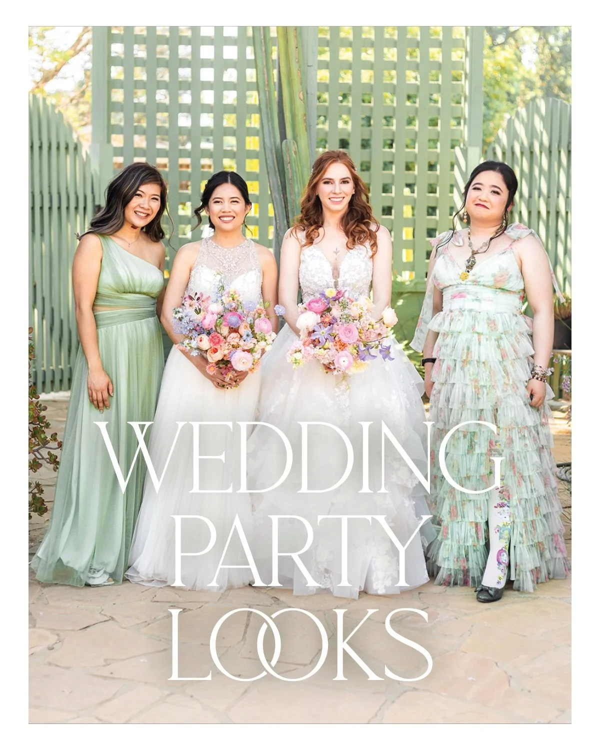 The best wedding party looks are coordinated, not cloned.
No one &ldquo;needs&rdquo; to wear the exact same shade or fit. There is magic in creating cohesion: tones that speak to each other, silhouettes that honor every body, and accessories that tie