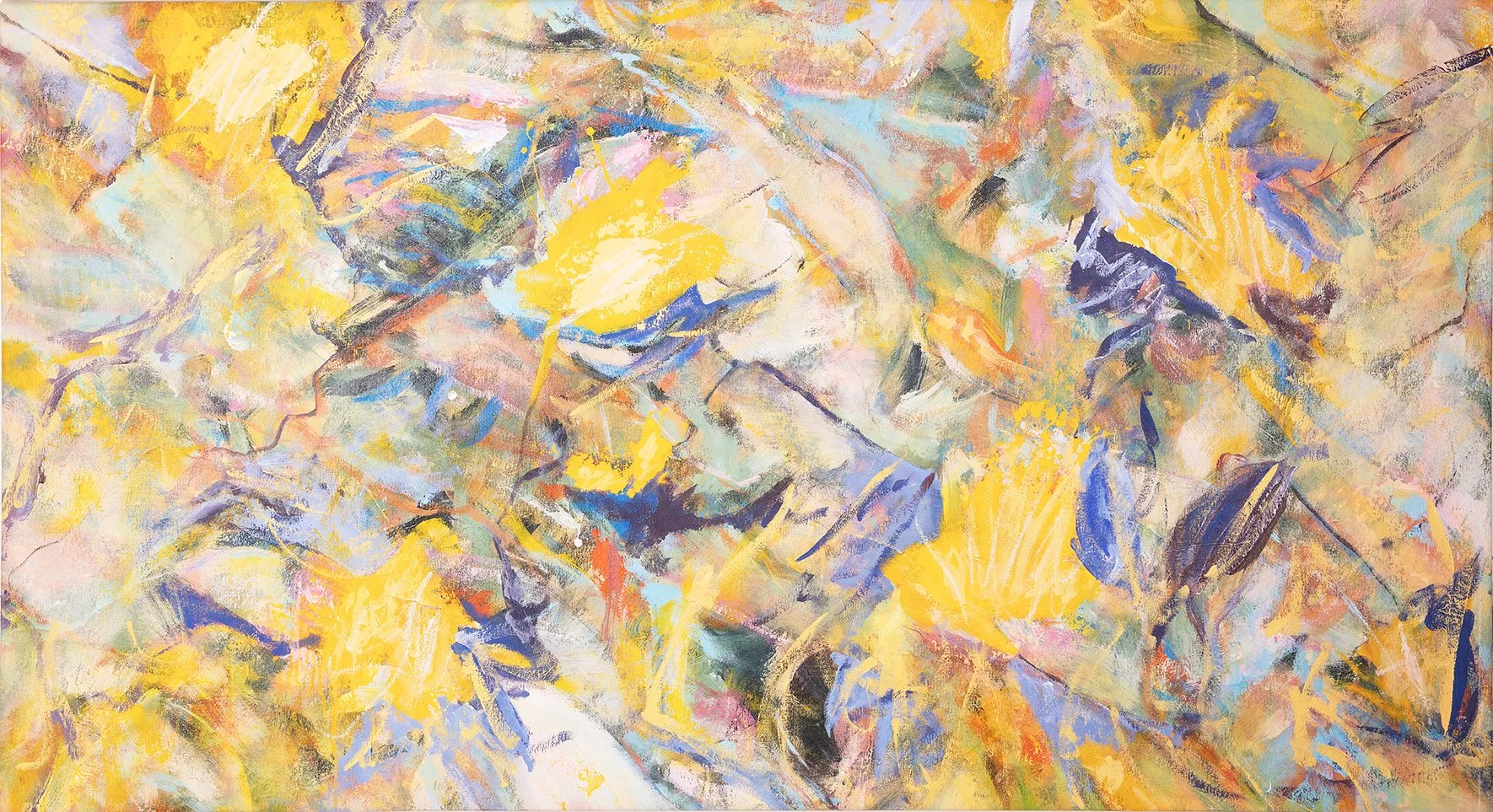 
"Garden #2" Mixed Media acrylic on canvas
34.5 x 63 x 2.75 in