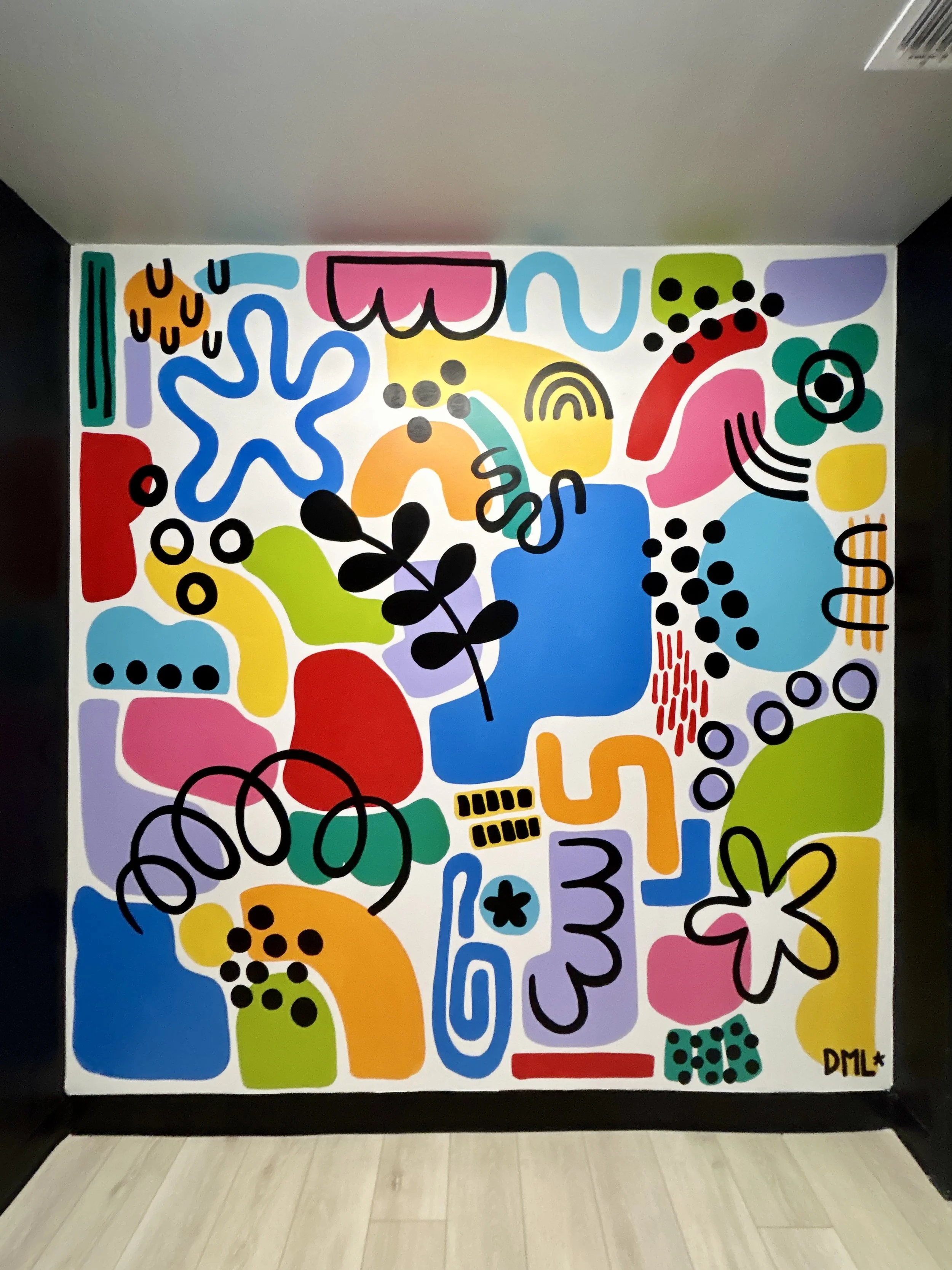 Abstract Mural | The Vanity Room MedSpa | Orlando, FL