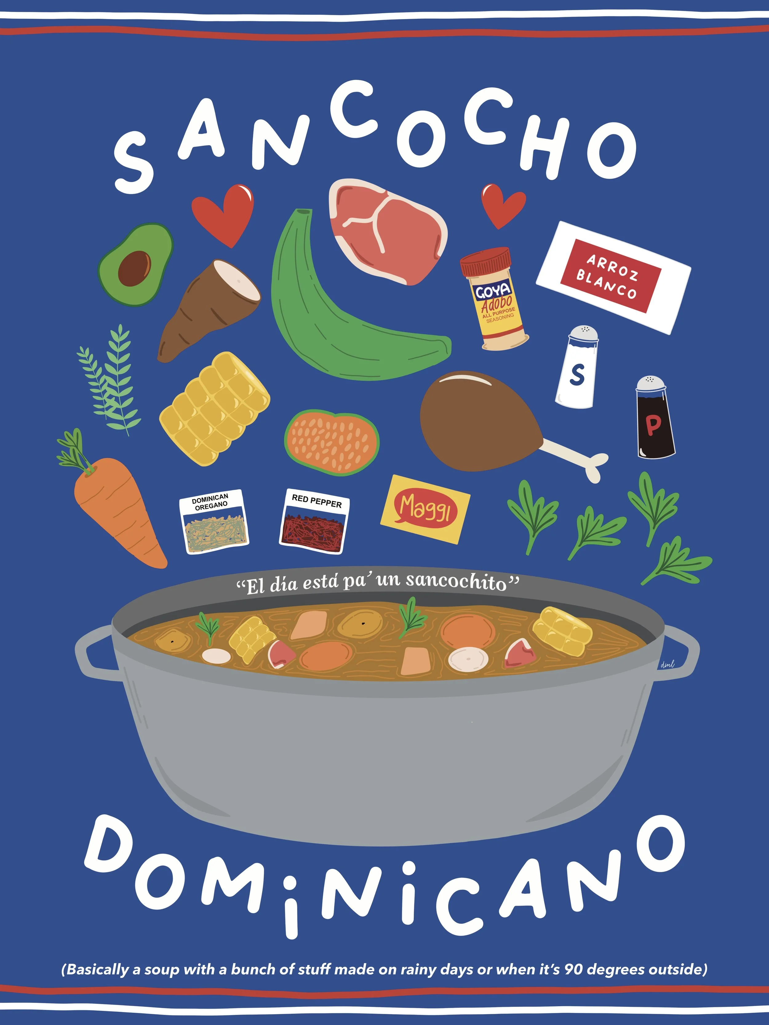 "El dia esta pa' un sancochito" | AIGA Orlando | "A Feast For The Eyes" Poster Show 2025