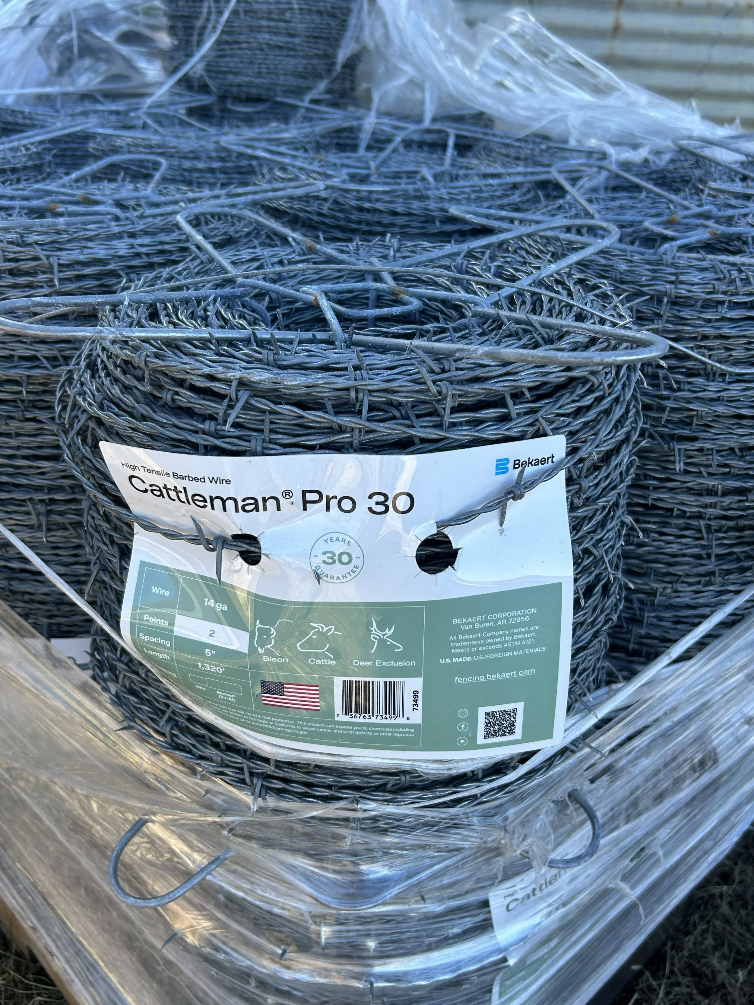 Cattleman Pro 30, 2 point, Galvanized High Tensile Wire