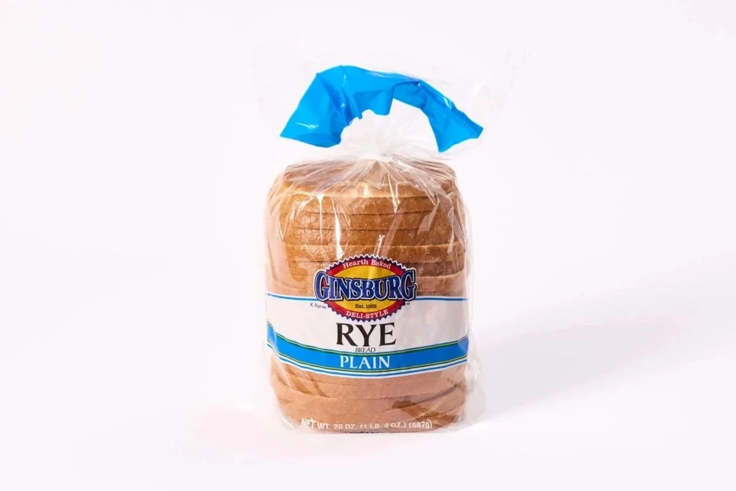 Ginsburg Rye Bread 20 oz. Split Loaf