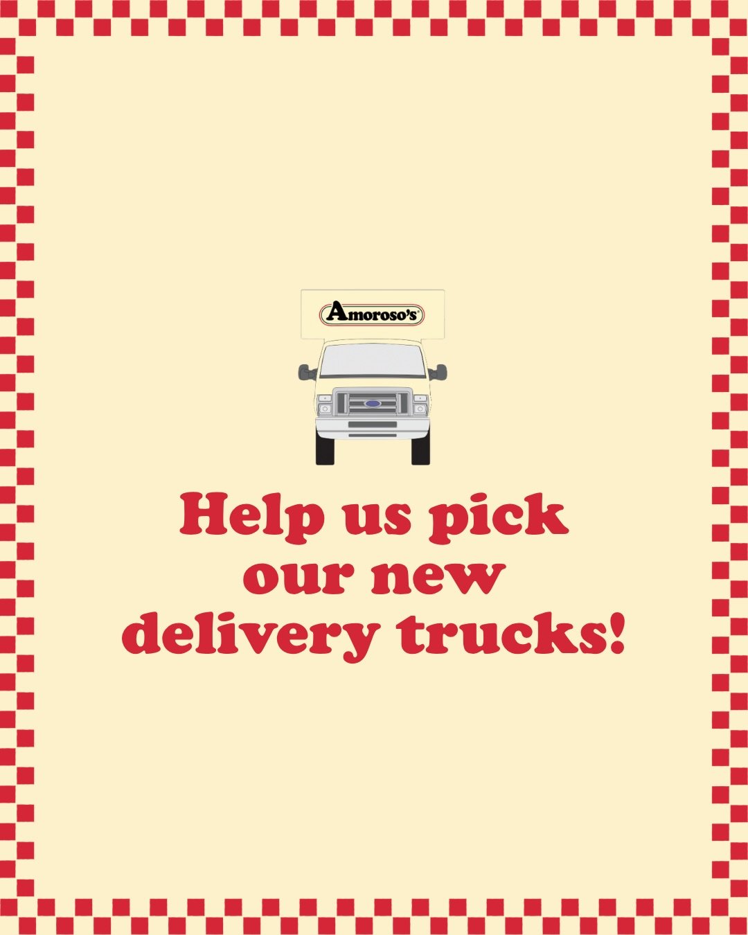 How should we bring our retro brand refresh to our delivery trucks? 

Cast your vote in the poll below for your favorite. ⬇️🚛🥖