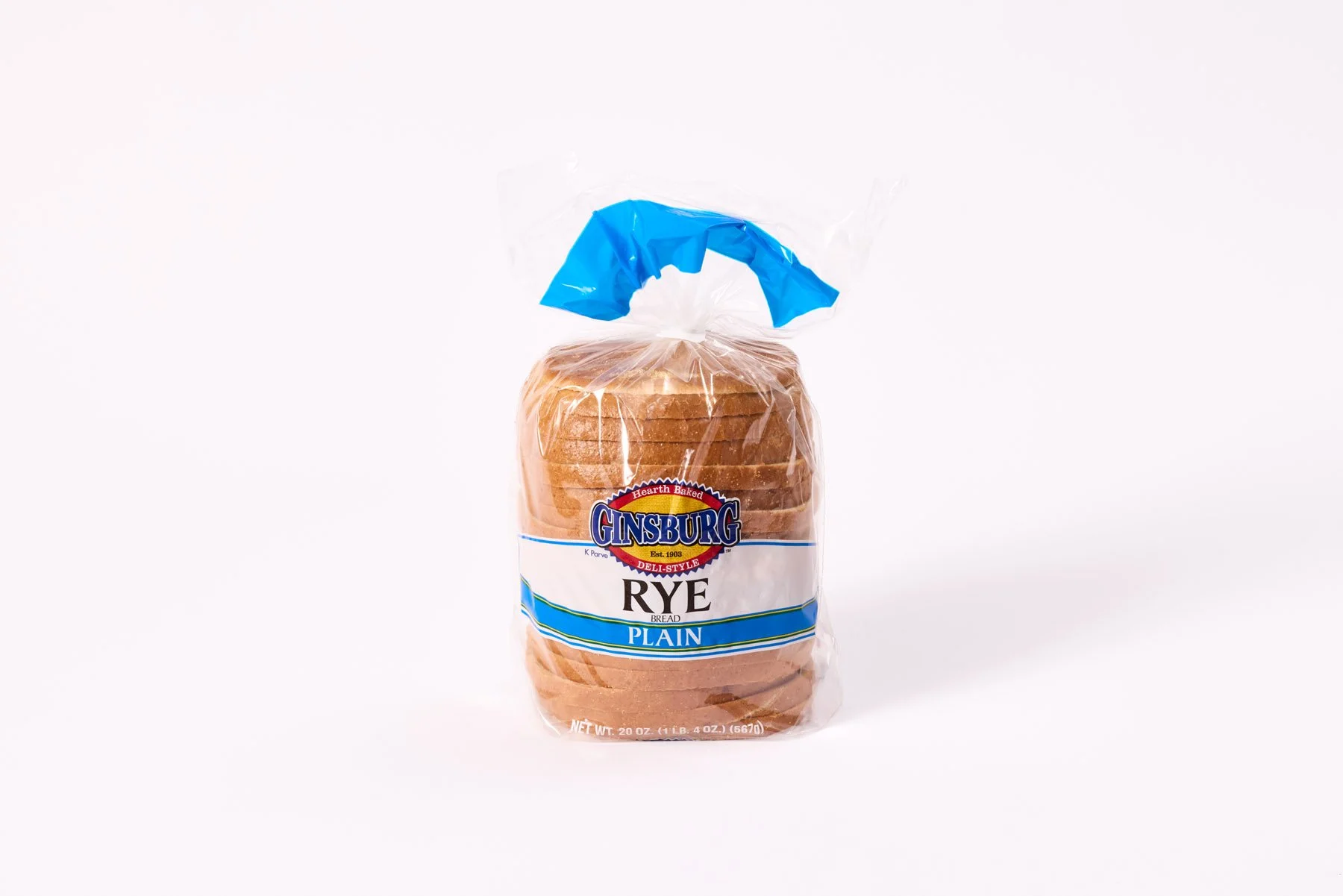 Ginsburg Rye Bread 20 oz. Split Loaf