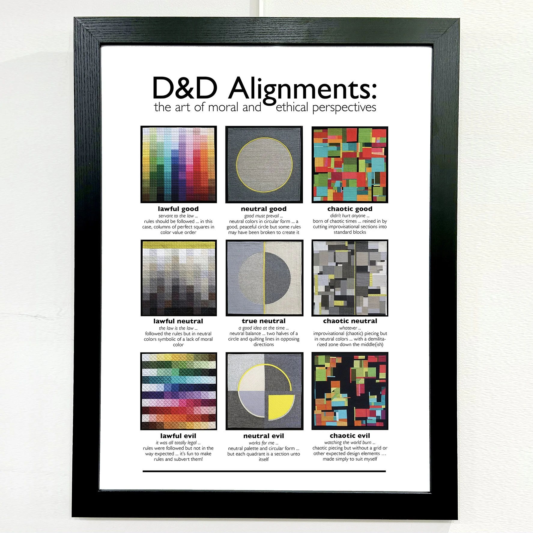 D&D alignments poster