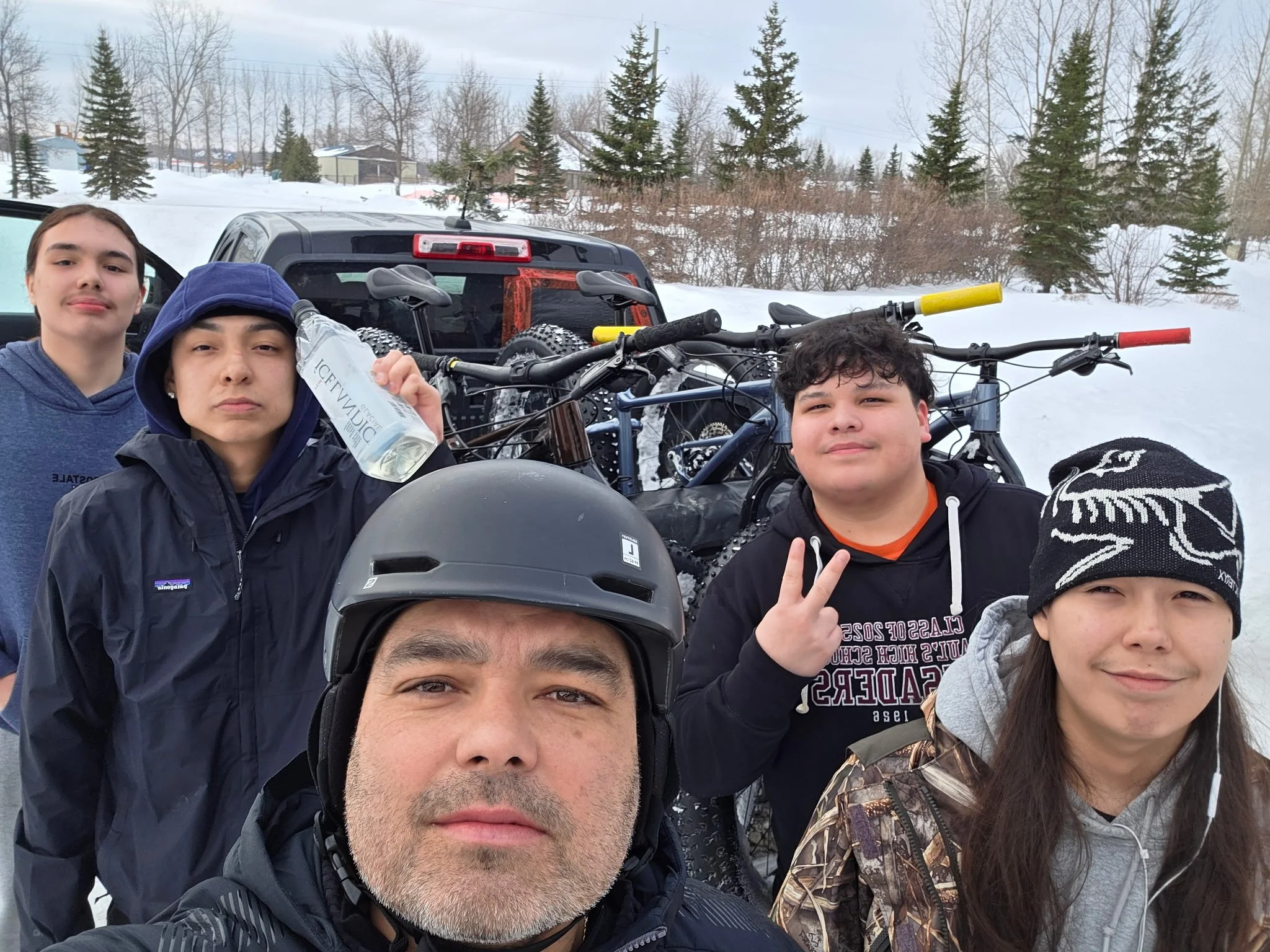 Group fat bike ride @ Grand Beach Park