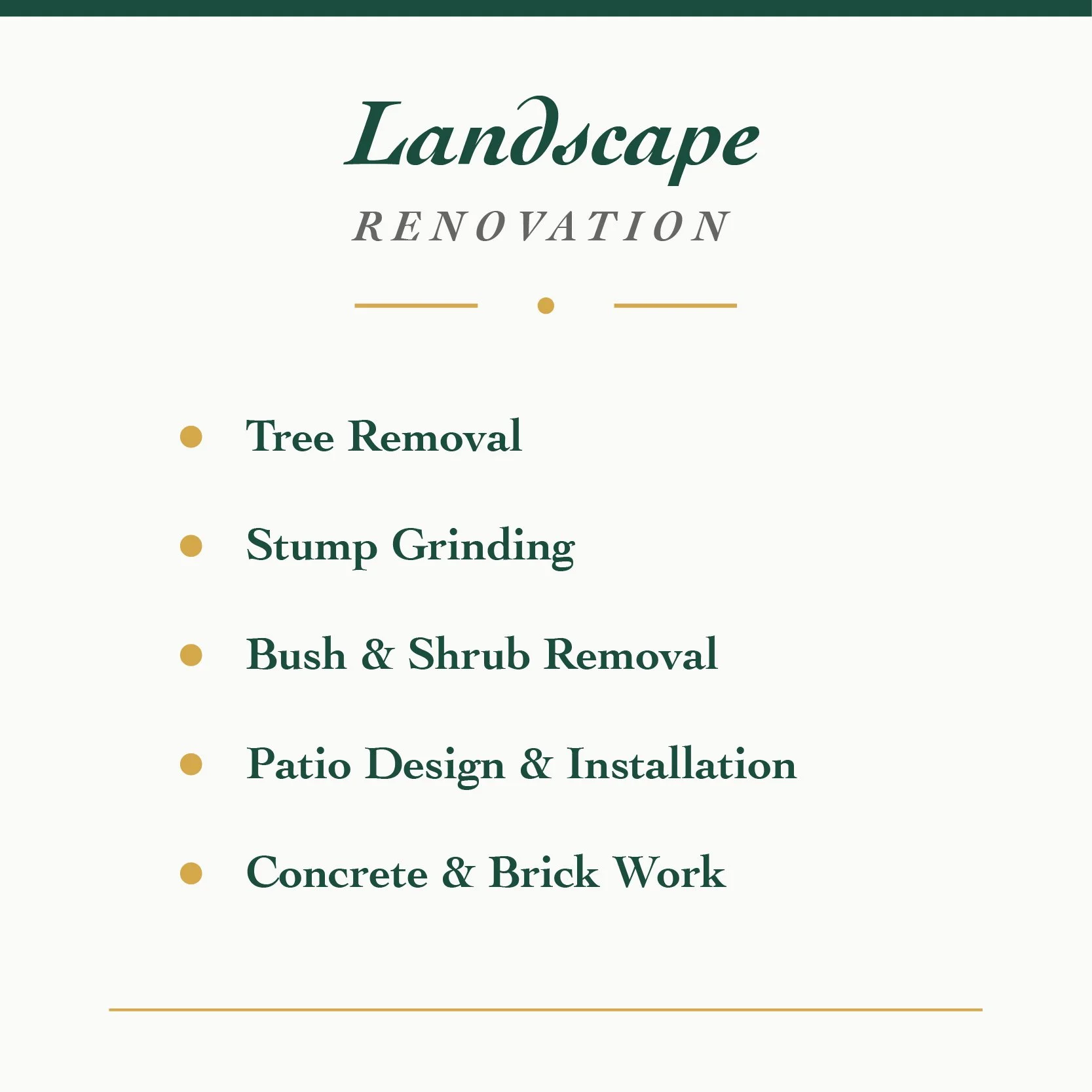 Landscape Renovation