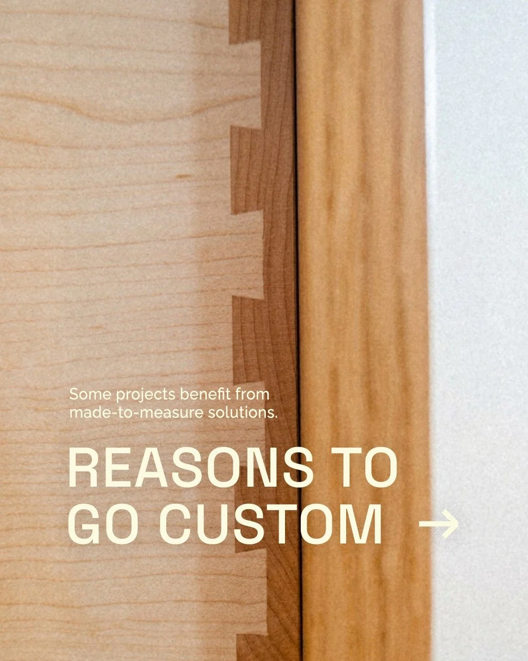 Stock cabinetry is made to a price point. 

Custom millwork is made to the space, the material, and the long run.

If you're weighing your options, DM us for more information 📬