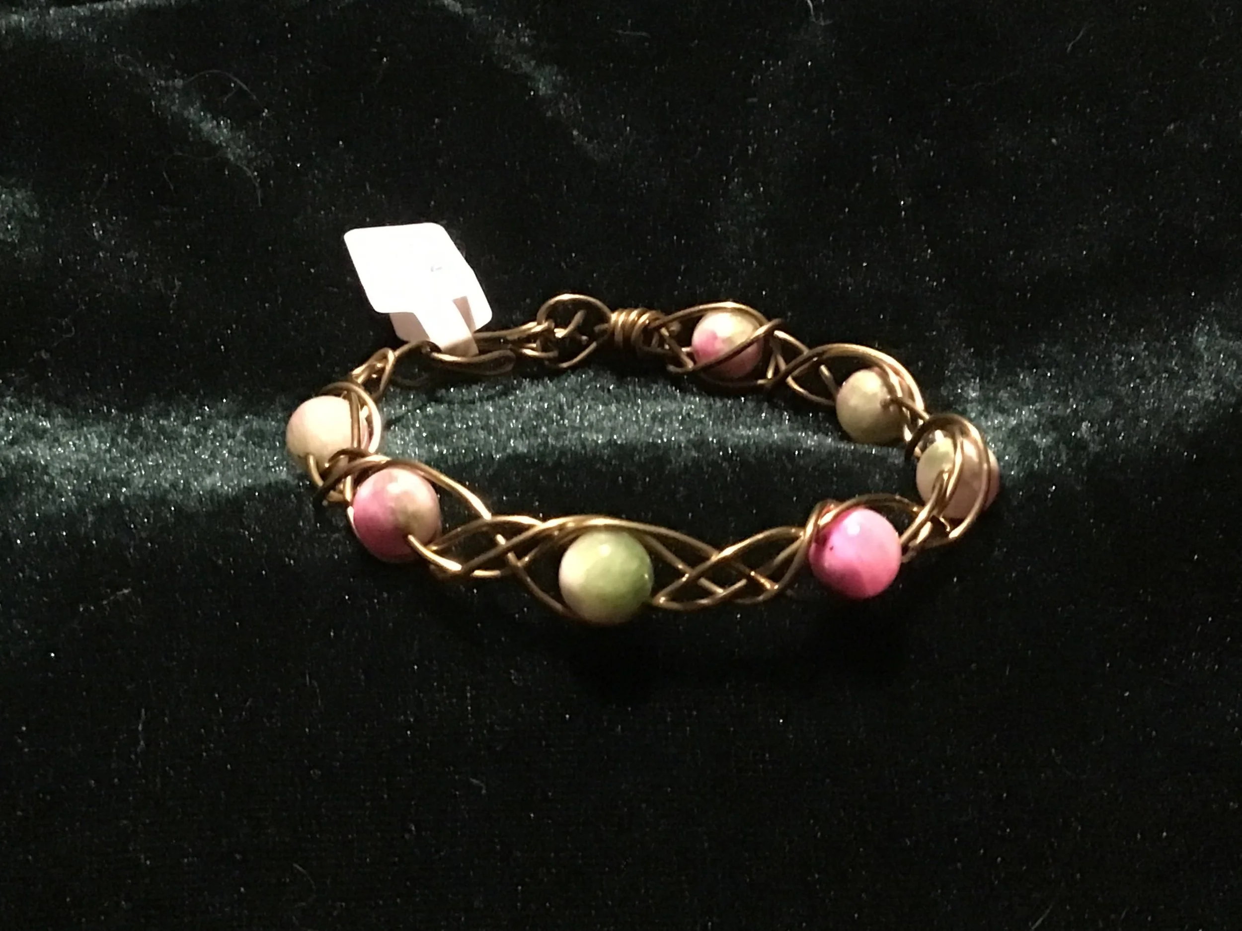 Handmade twisted wire cuff bracelet