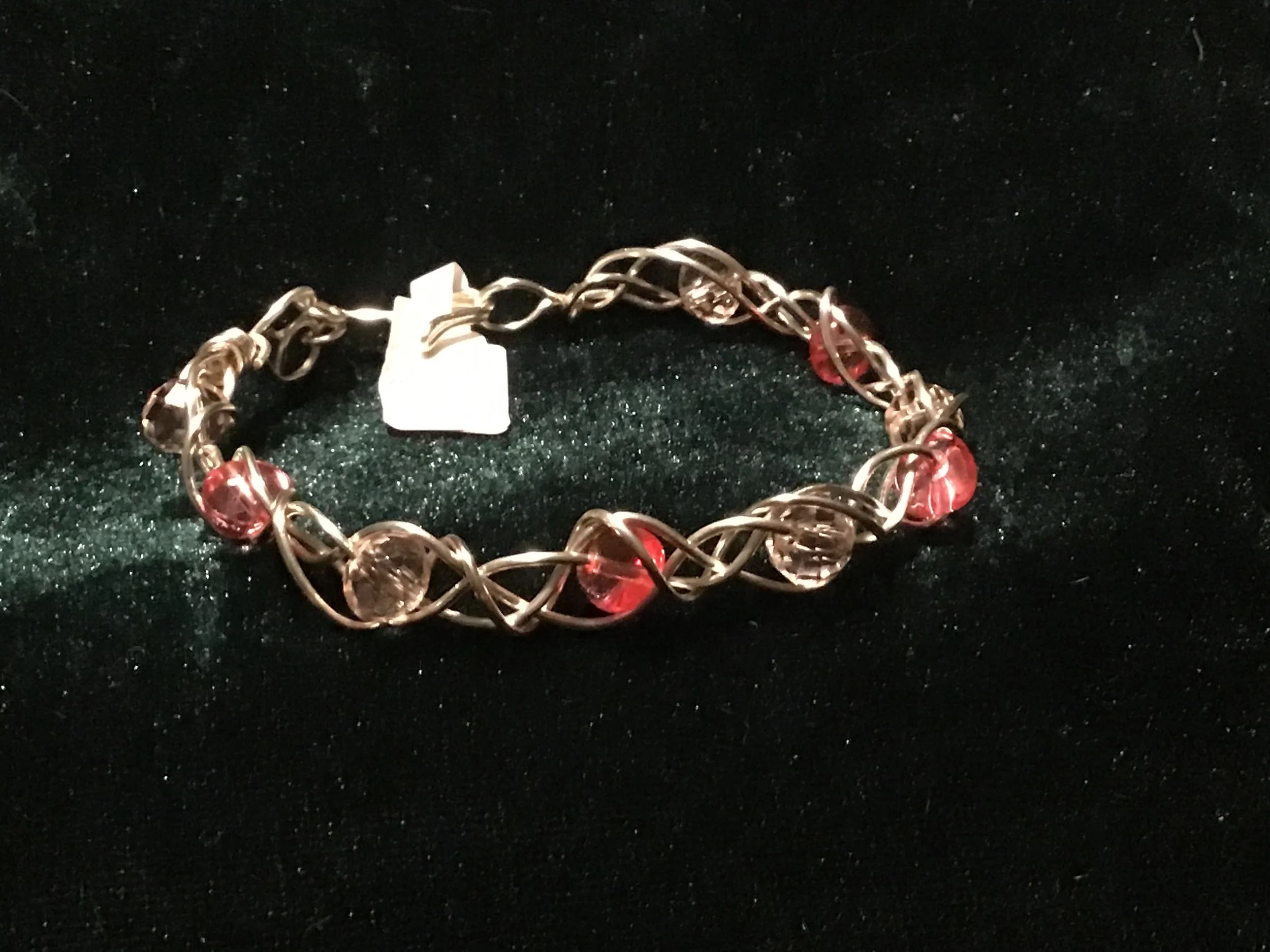 Handmade twisted wire cuff bracelet