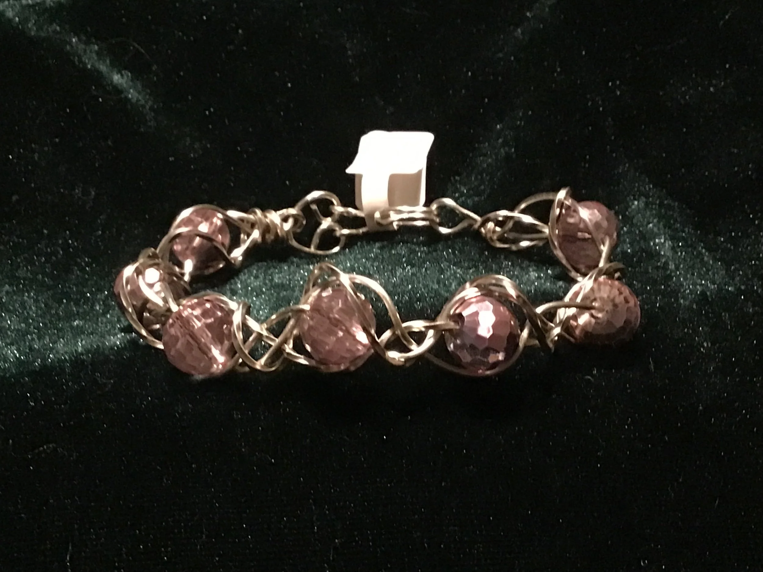 Handmade twisted wire cuff bracelet