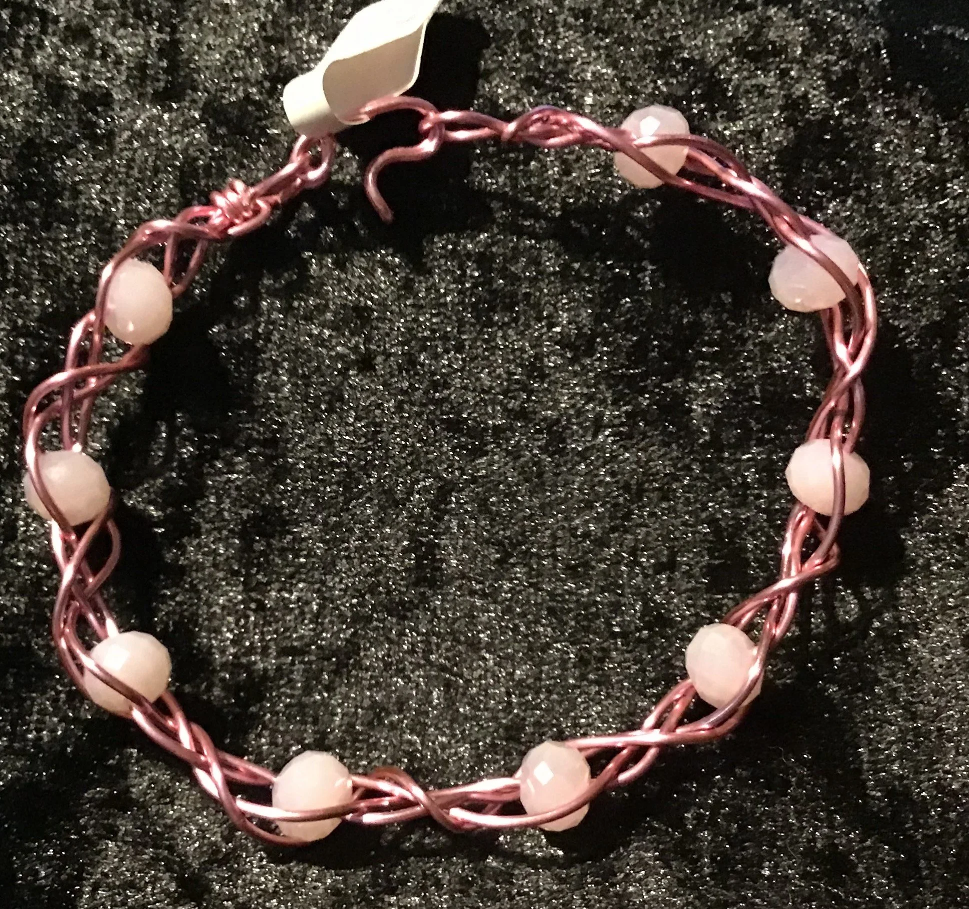 Handmade twisted wire cuff bracelet