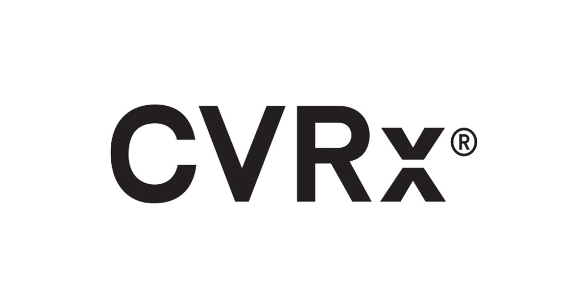 The logo of CVRx in black text on a white background.