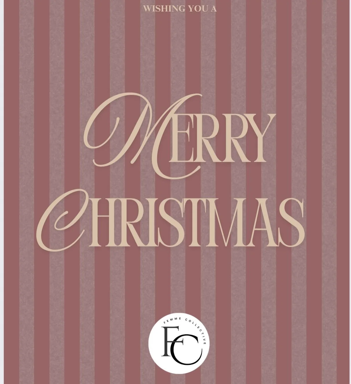 Merry Christmas and Happy Holidays from the Femme Collective! 🌲🫶🏻 On January 1st our website will be going live. ✨ We will also be announcing our upcoming pop-ups and events in the next couple of days so stay tuned! 💌