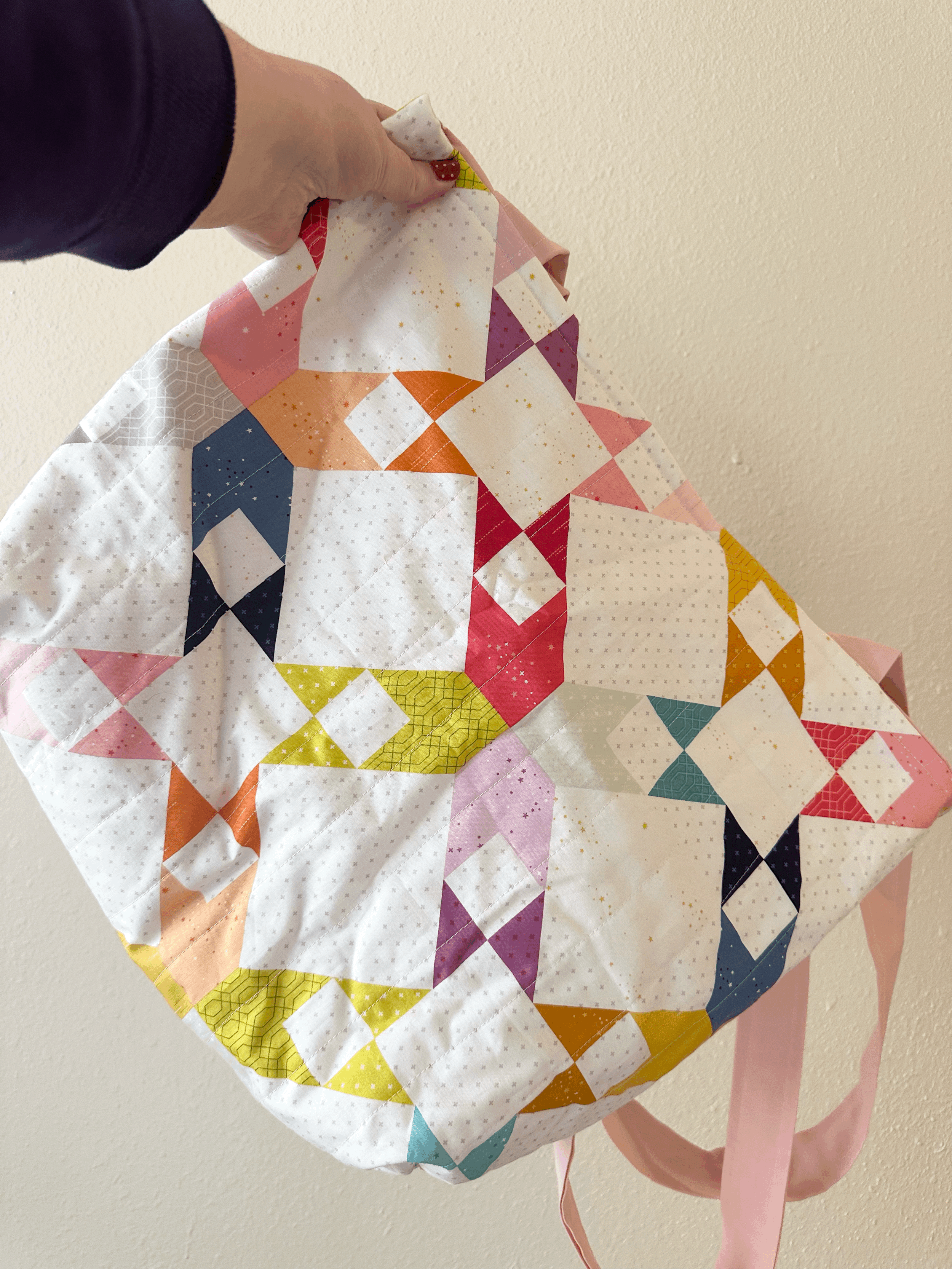 Quilt Print Tote Bag