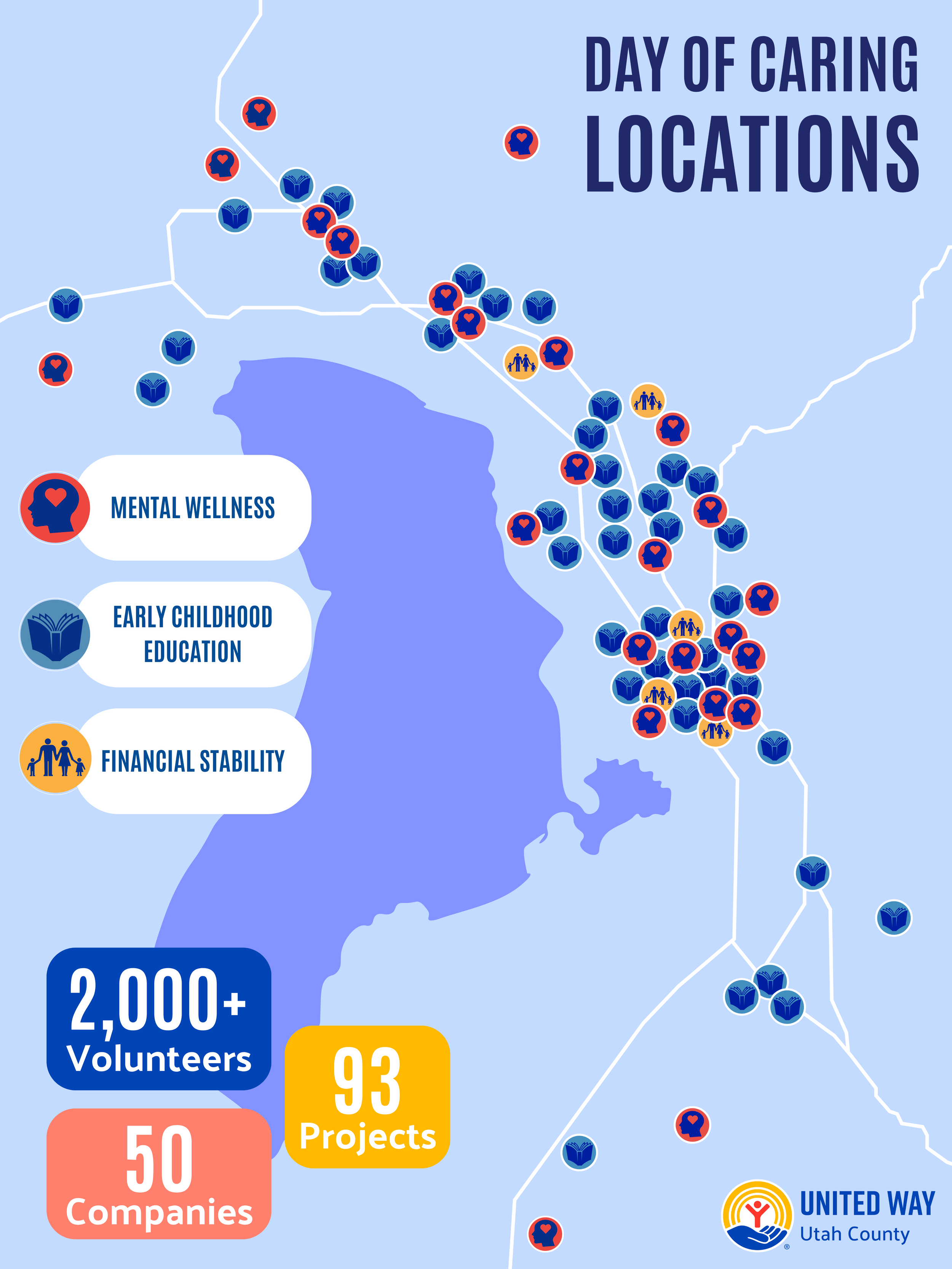 Day of caring Locations Map.png