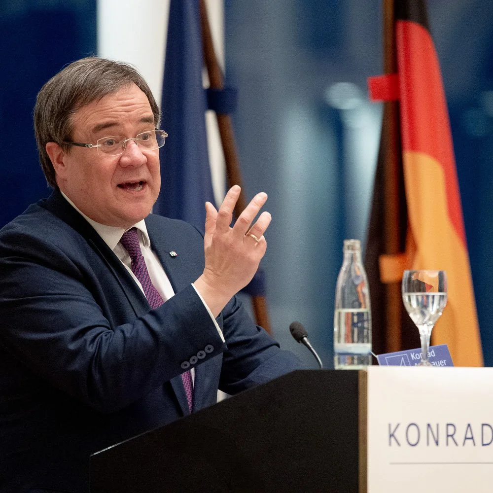 Armin Laschet bei einer Gedenkfeier für Konrad Adenauer in Bonn.
