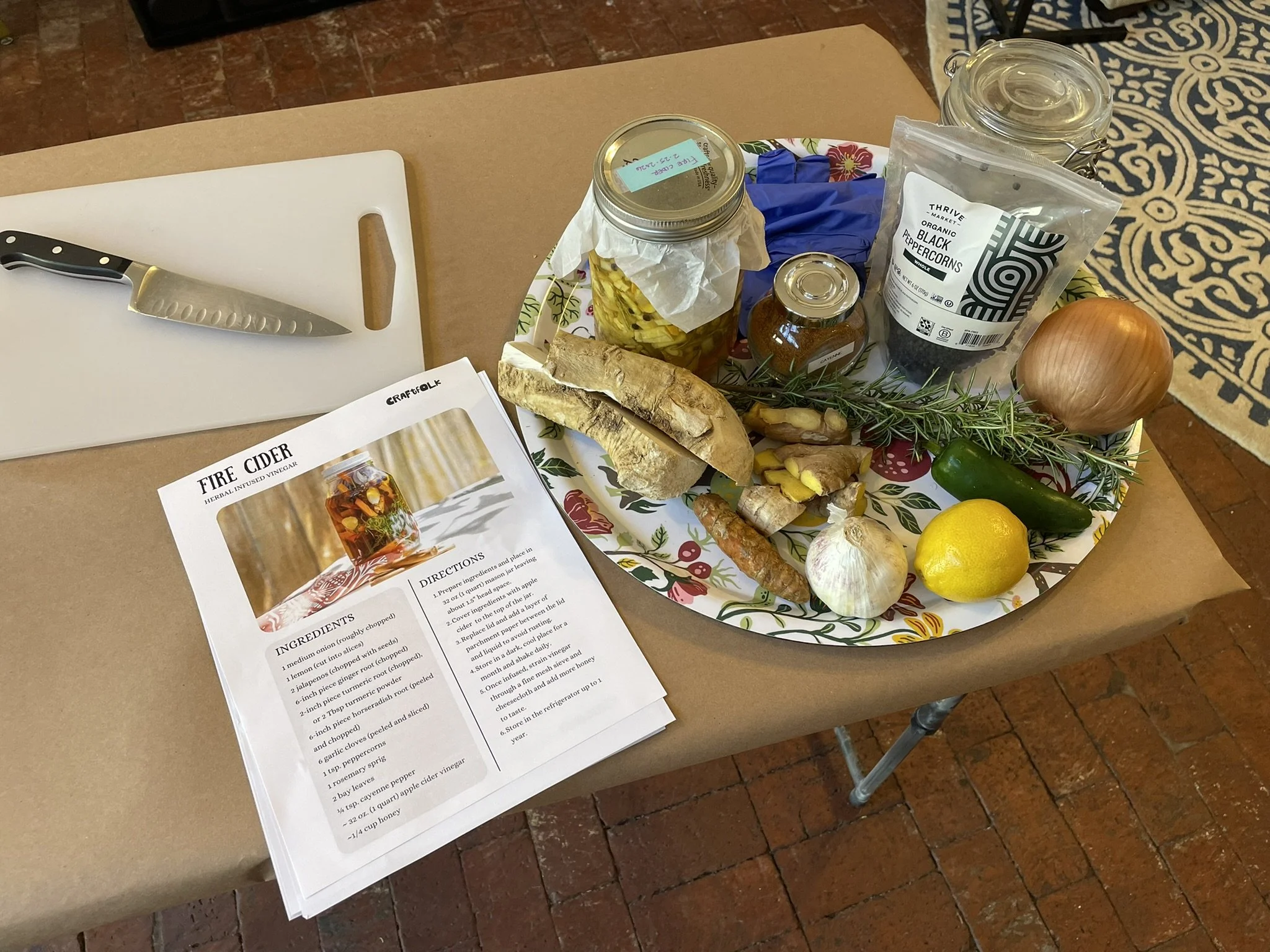 9/29 Community Fire Cider Making