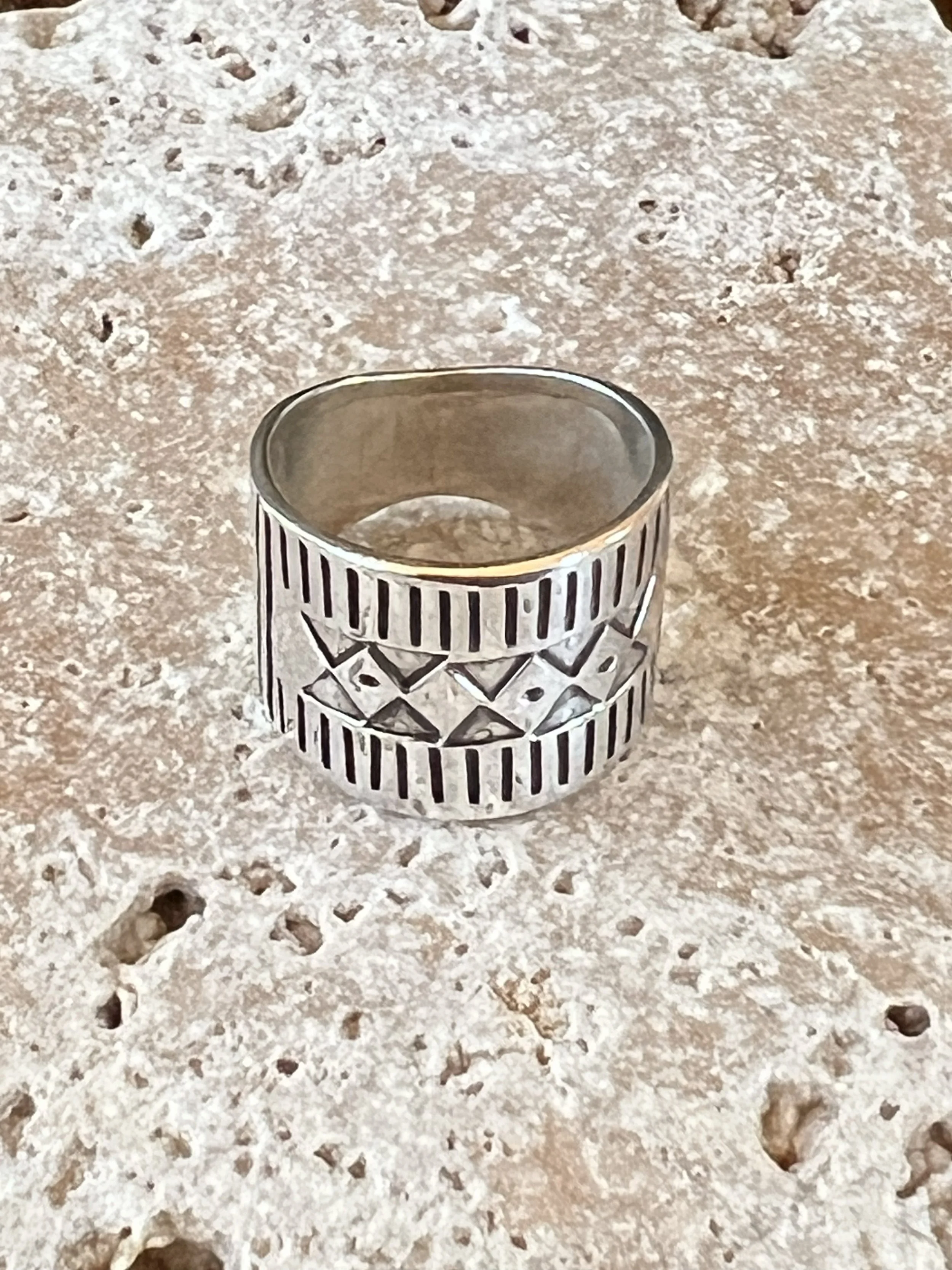 Stamped Sterling Silver Ring