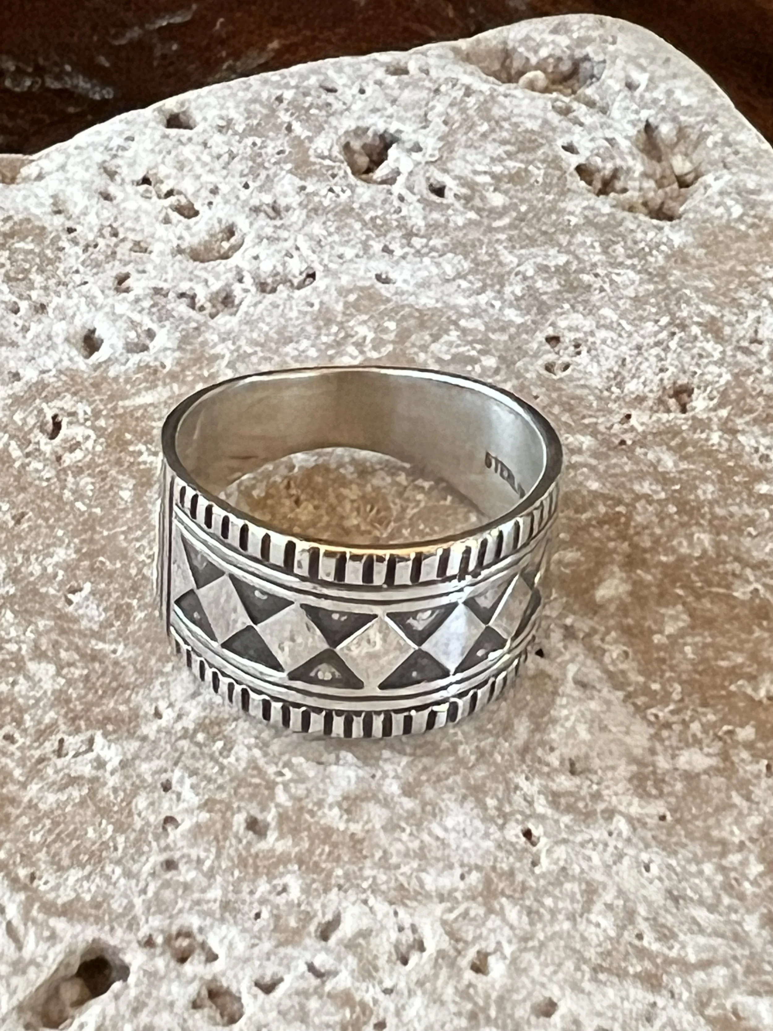 Stamped Sterling Silver Ring