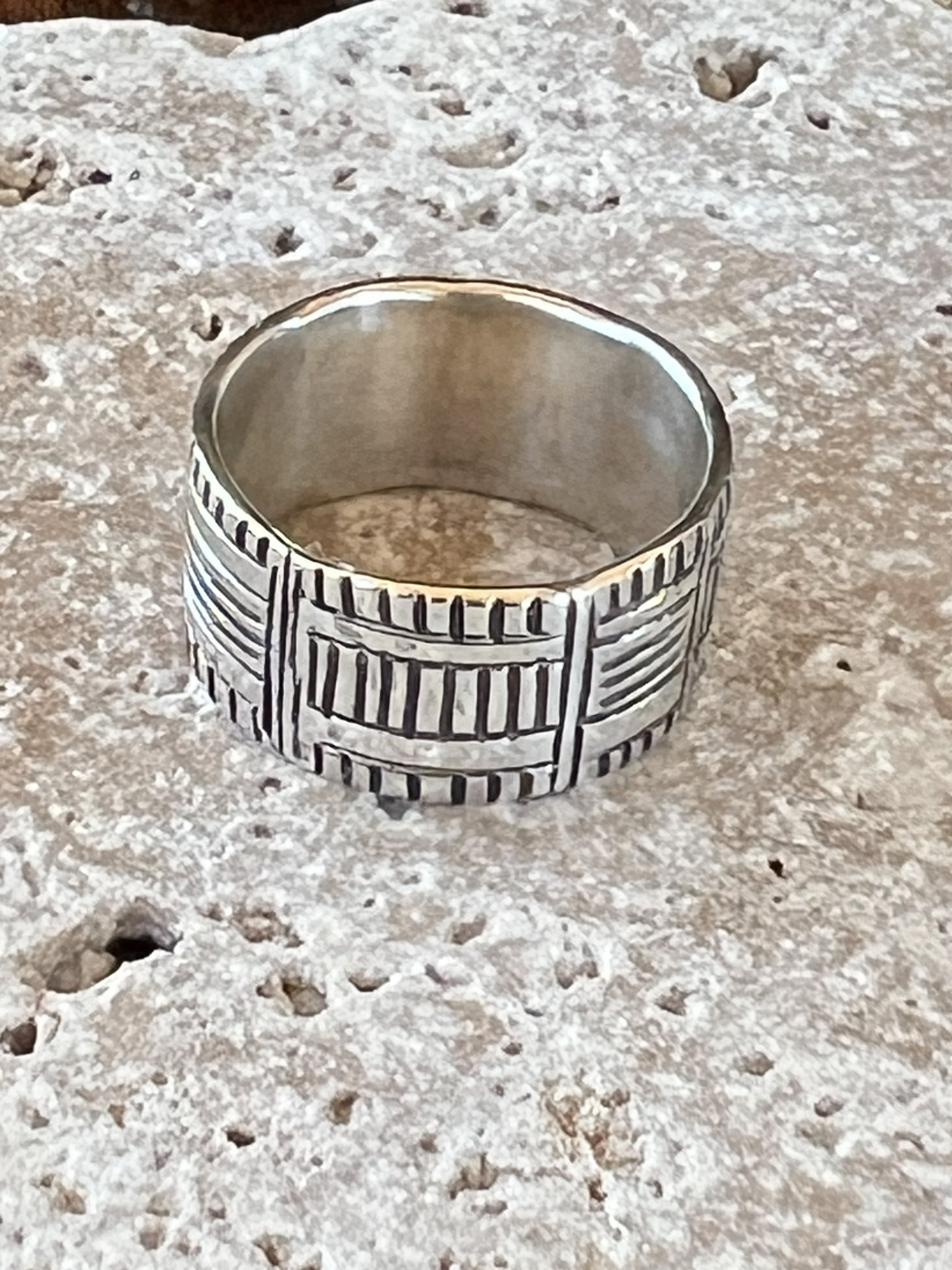 Stamped Sterling Silver Ring