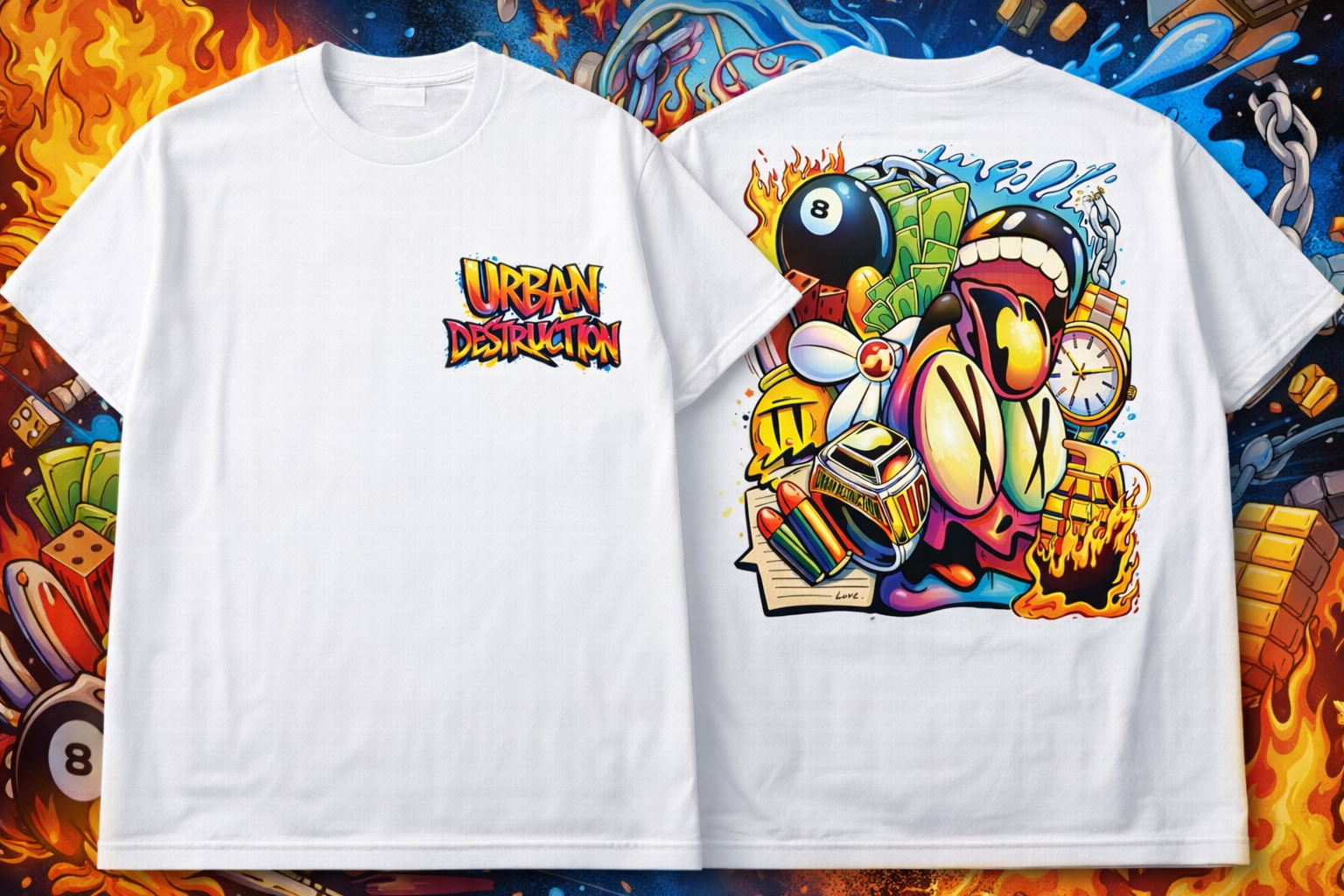 Urban Destruction: Paid in Chaos Tee