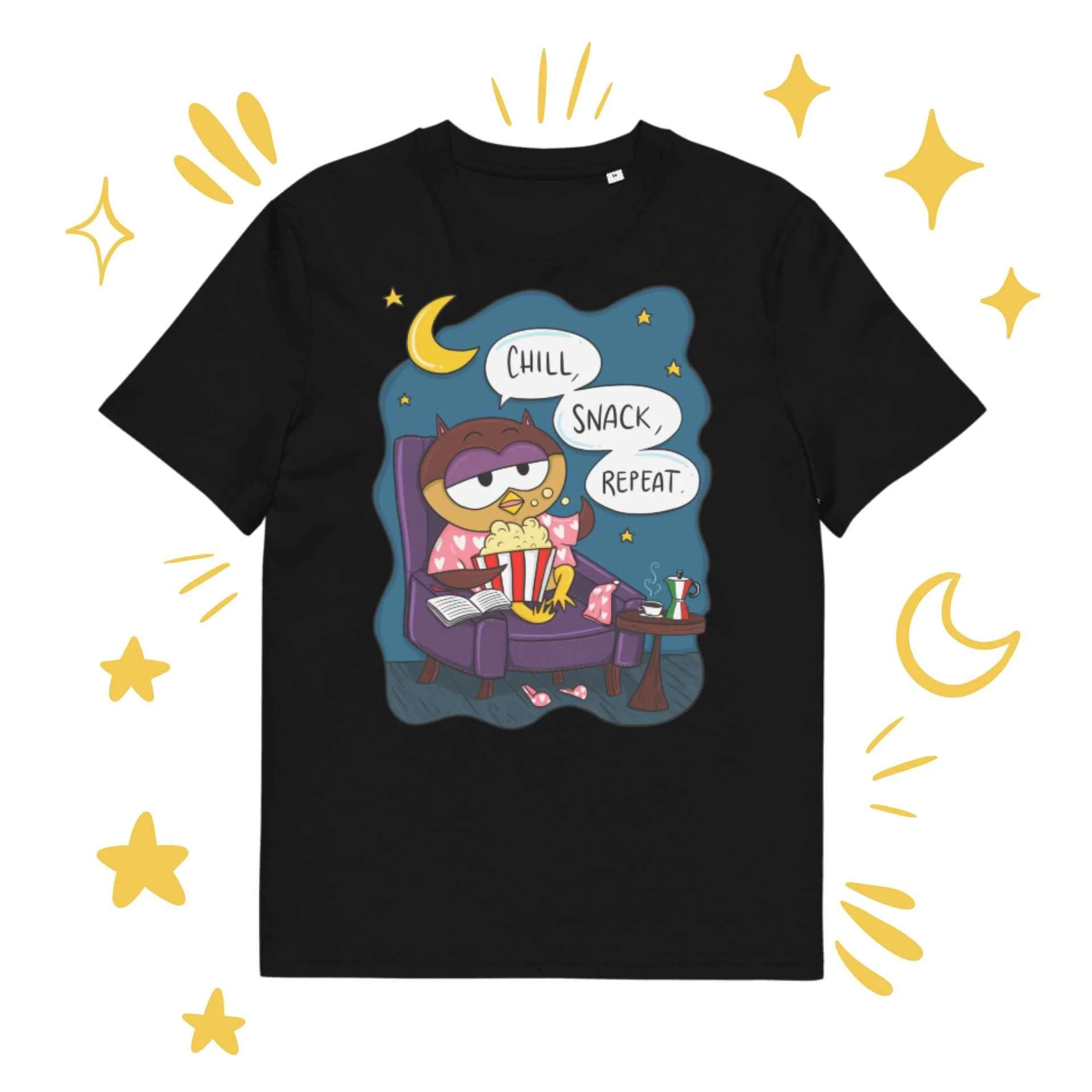 Chill, snack, repeat - Unisex t-shirt