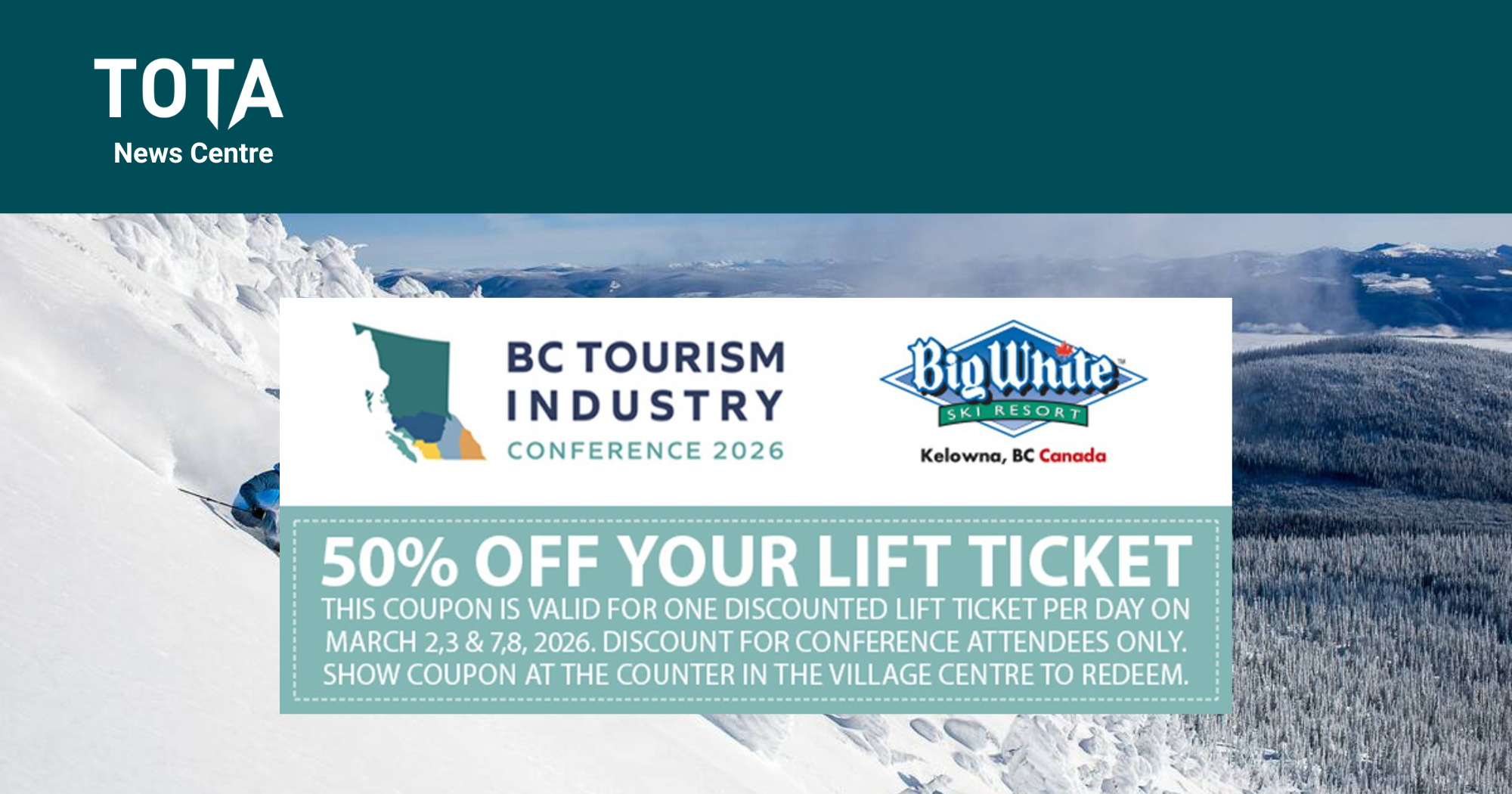 Extend Your BC Tourism Industry Association Conference Experience at Big White Ski Resort