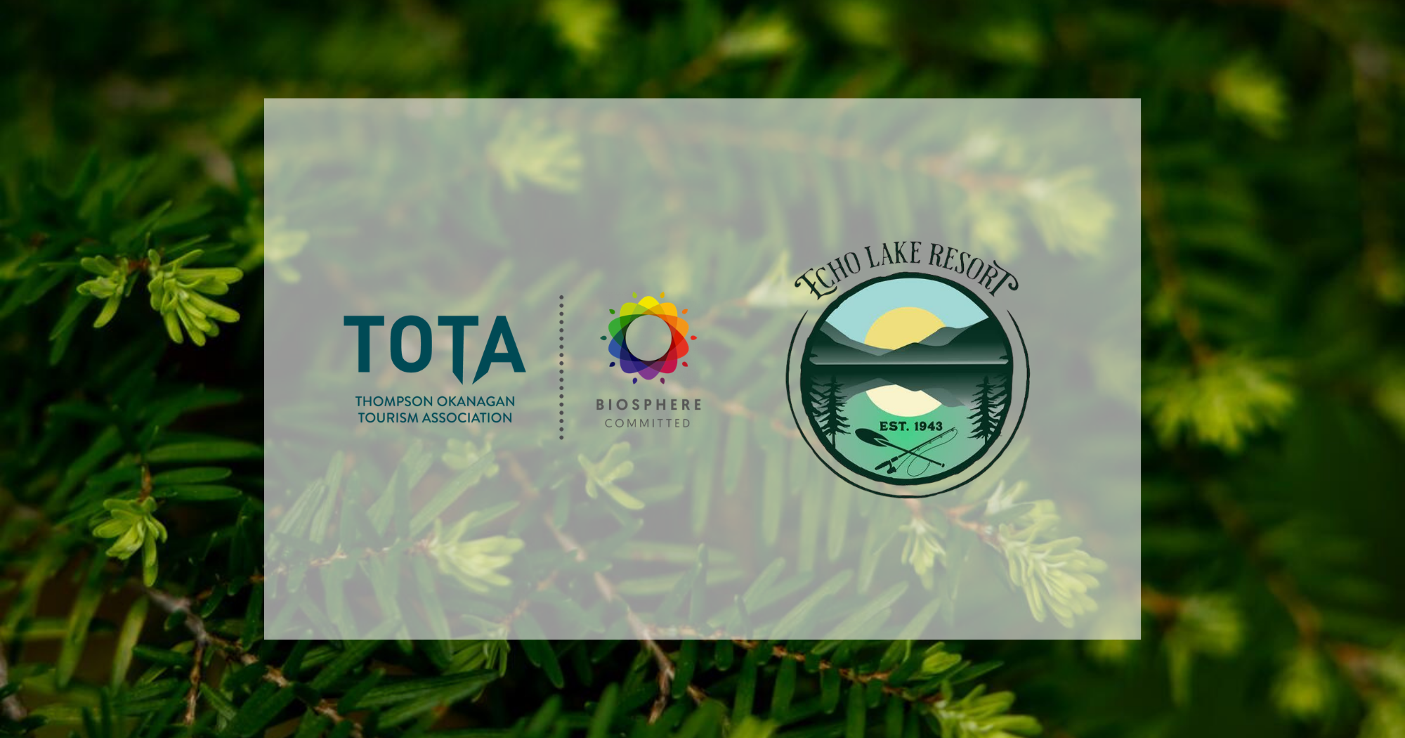 Biosphere Commitment Program Member - Echo Lake Resort 
