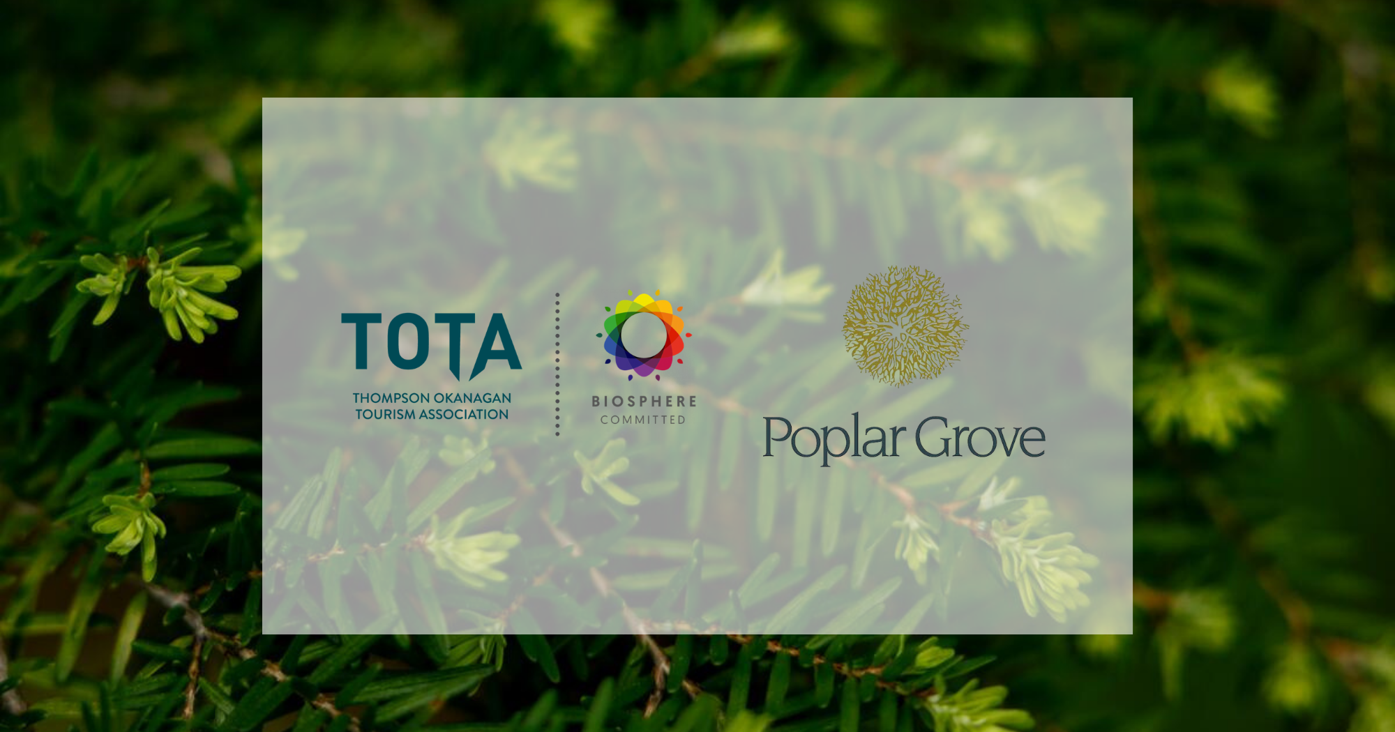 Biosphere Commitment Program Member - Poplar Grove Winery