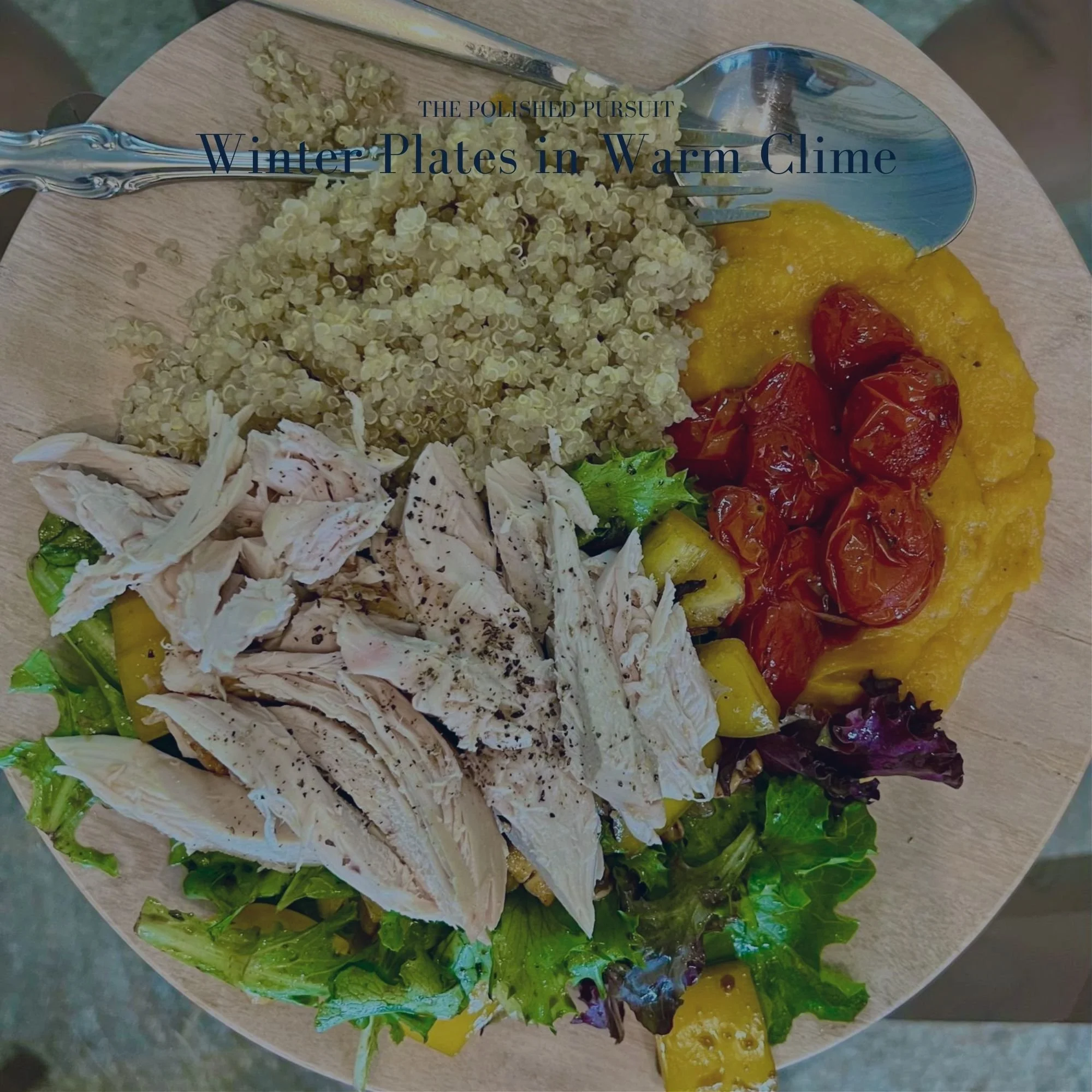 Winter Plates in Warm Clime