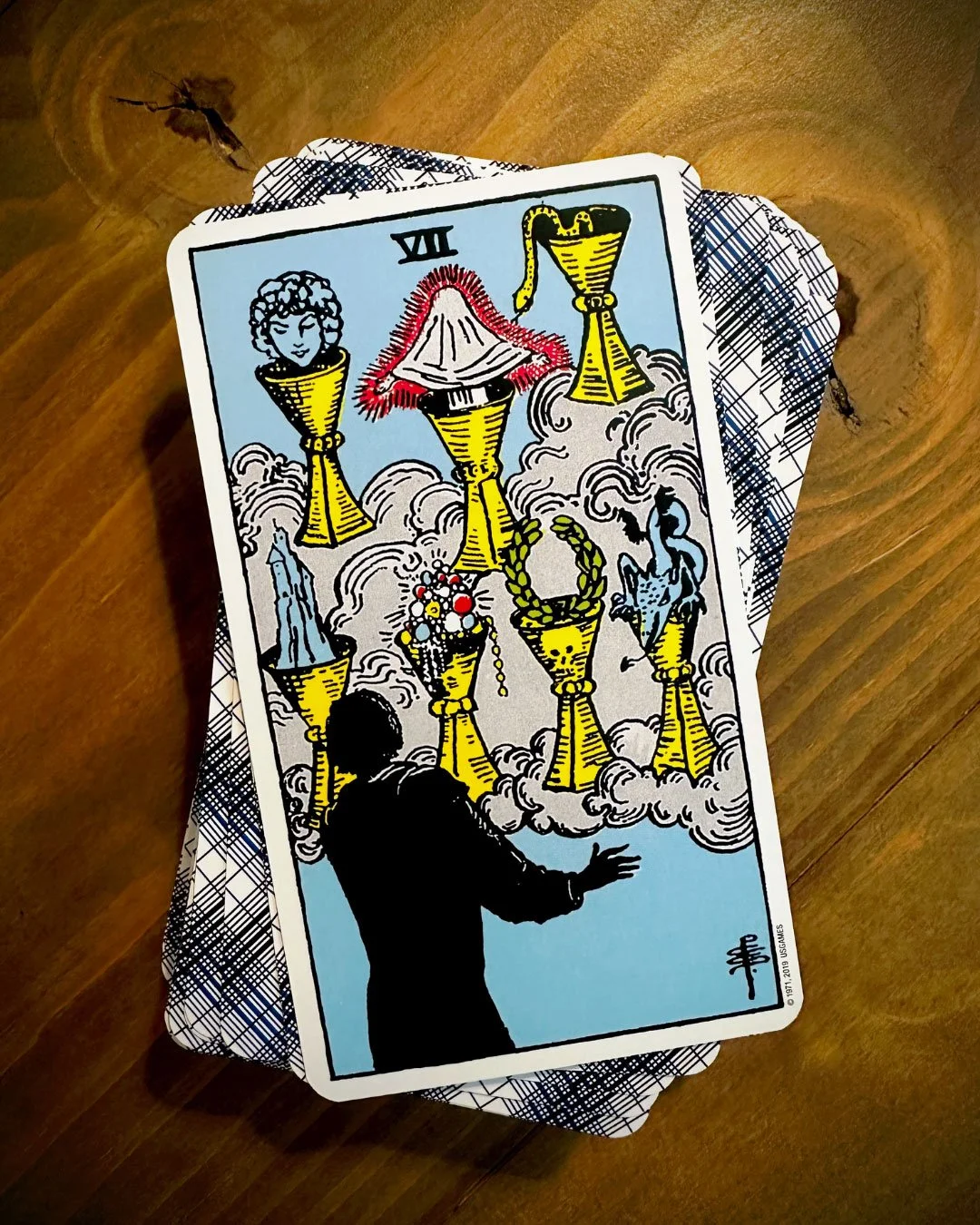 card pulls &amp; poetry: seven of cups