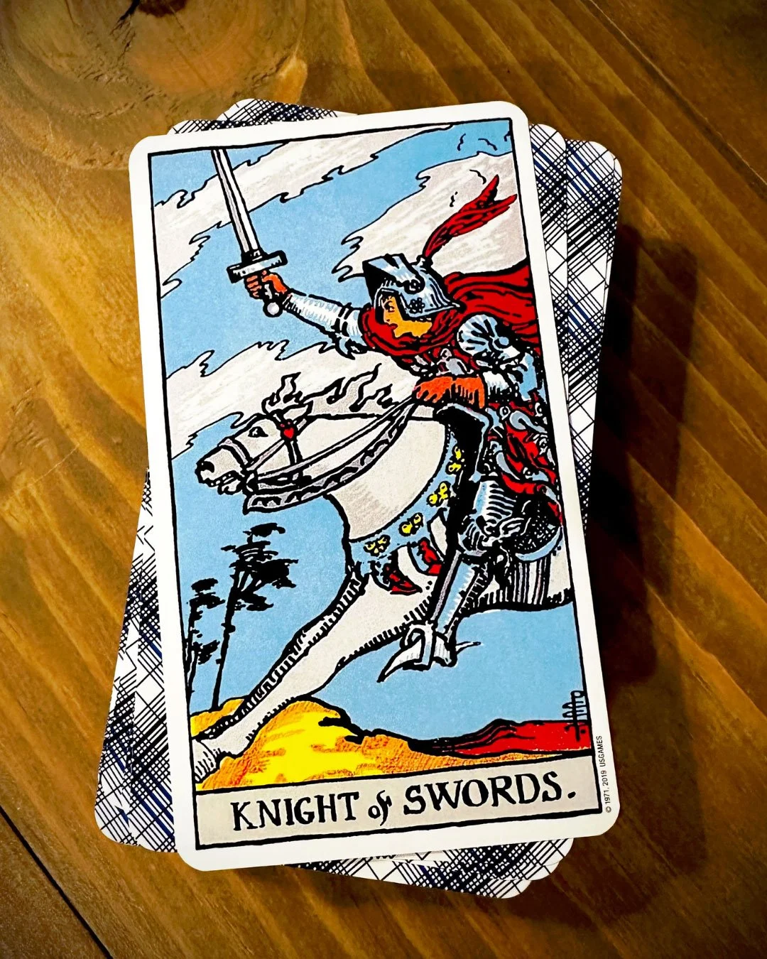 card pulls &amp; poetry: knight of swords