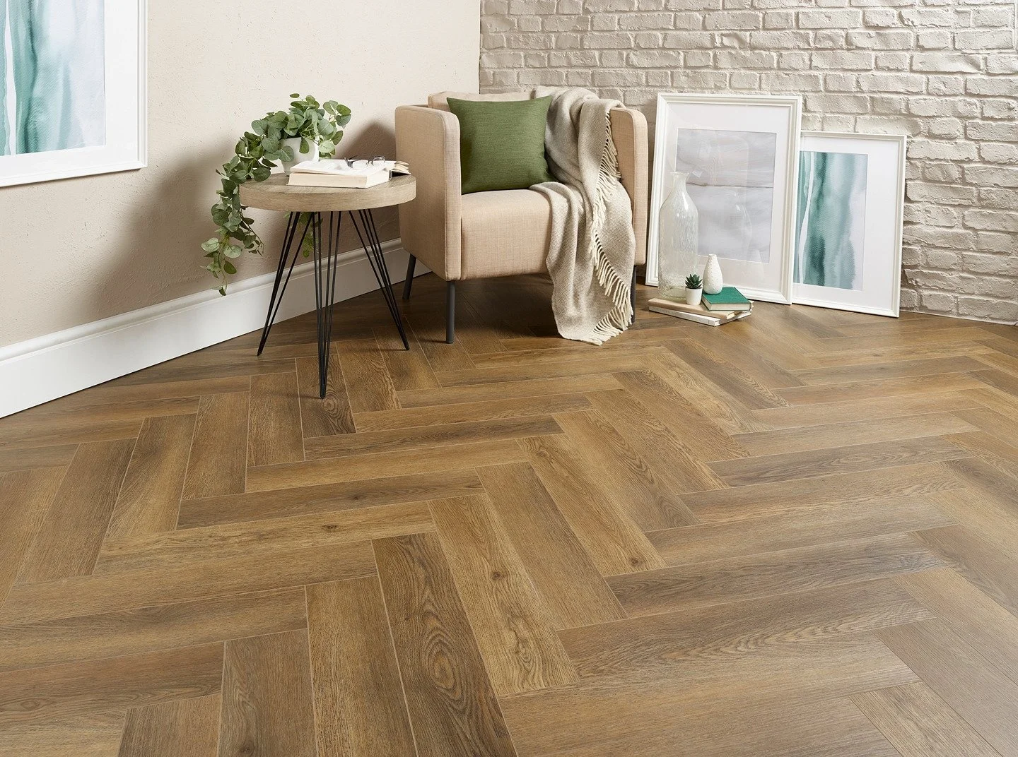 luxury herringbone vinyl-tile-lvt-flooring