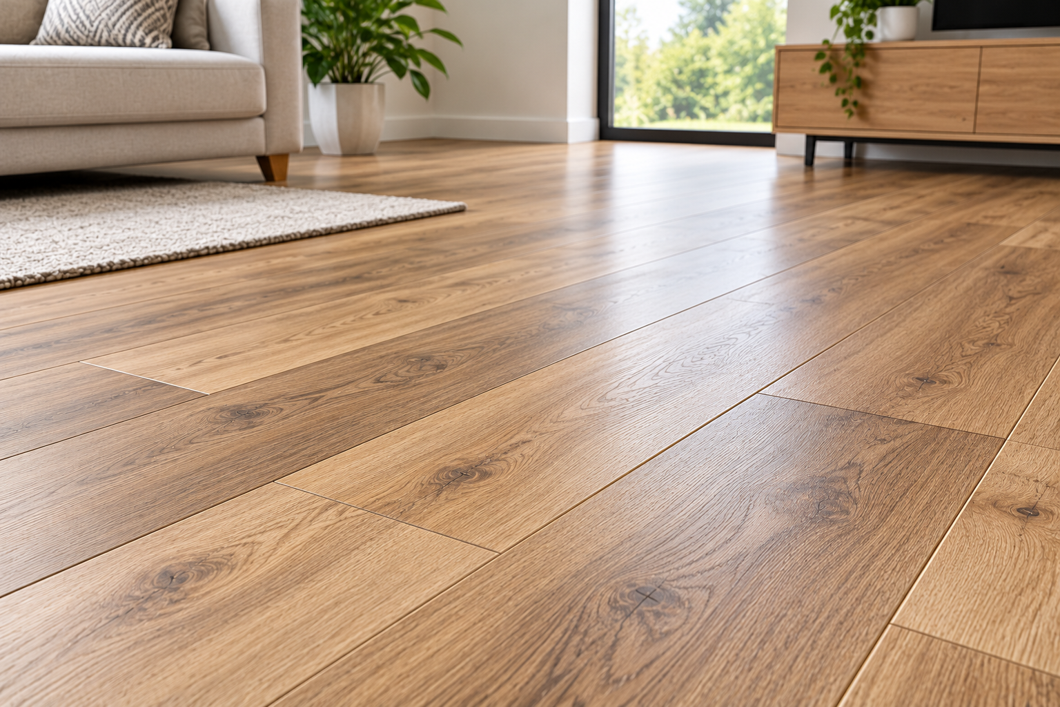 Warm Oak Laminate Living Room.png