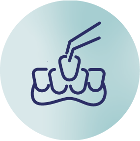 Illustration of a hand making a fist with the middle finger extended upward