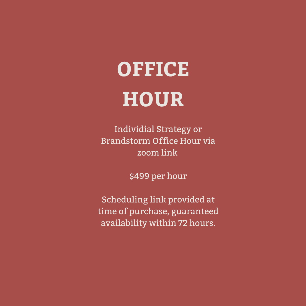 Office Hour