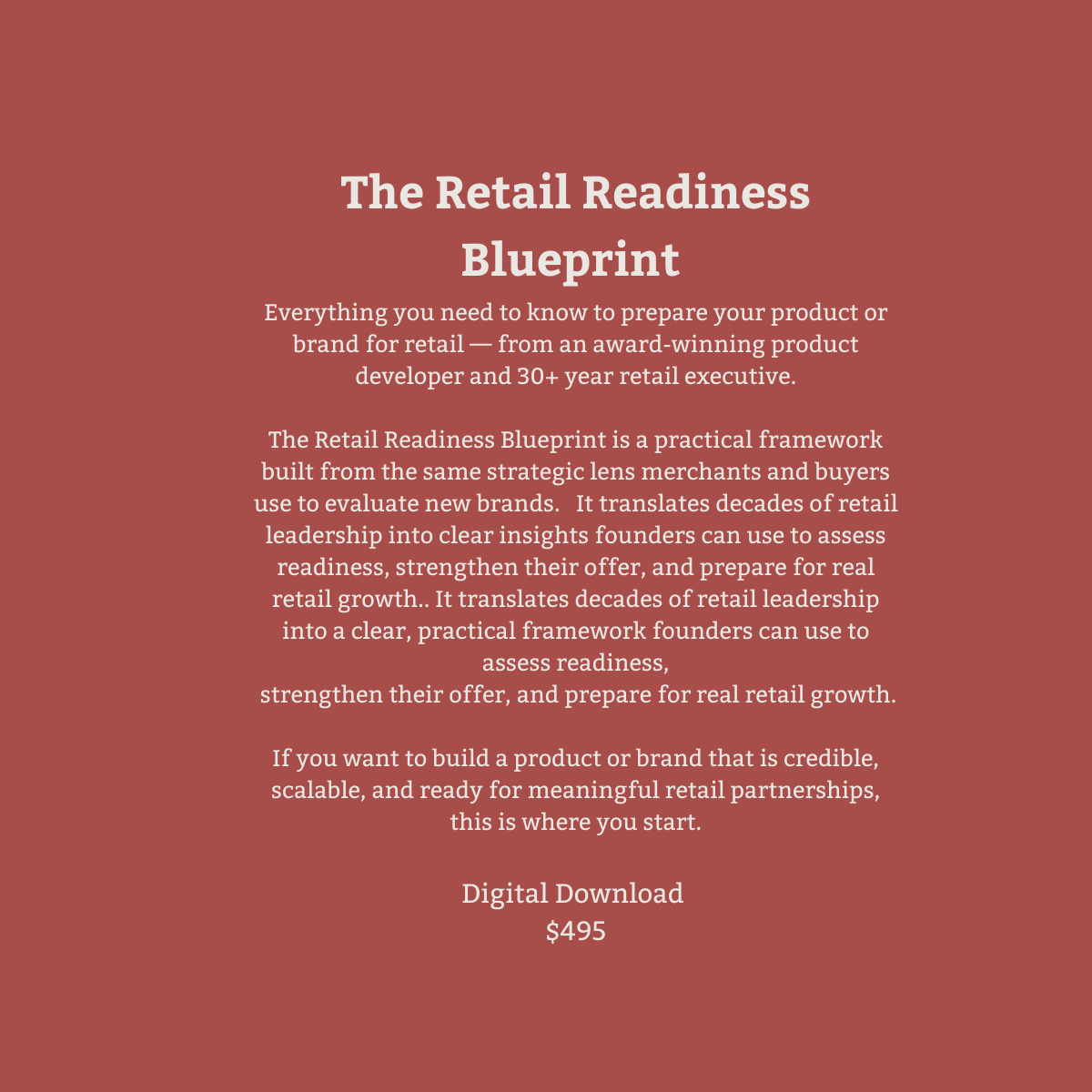 The Retail Readiness Blueprint