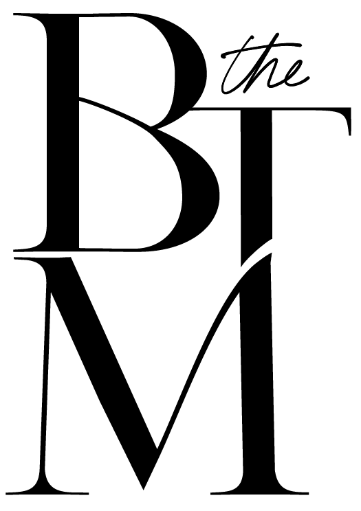 Black and white logo for The Birth Trauma Mama.