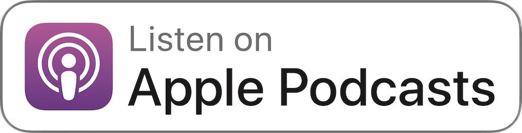 Apple Podcasts logo with text 'Listen on Apple Podcasts'