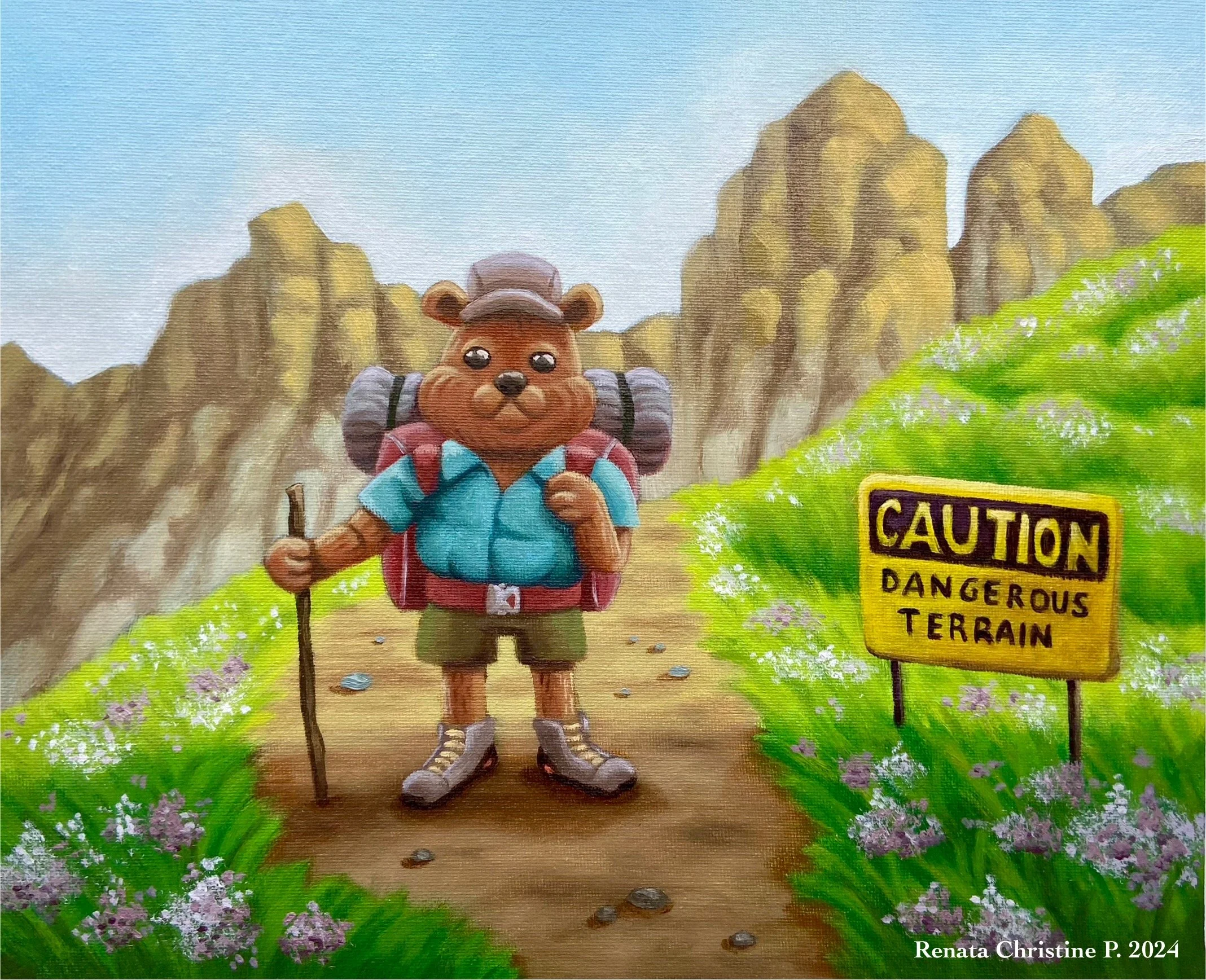 "Looking Back" Original Painting