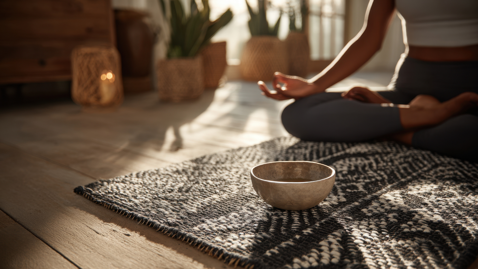 Ayurvedic definition of health showing balance of body, mind and digestion