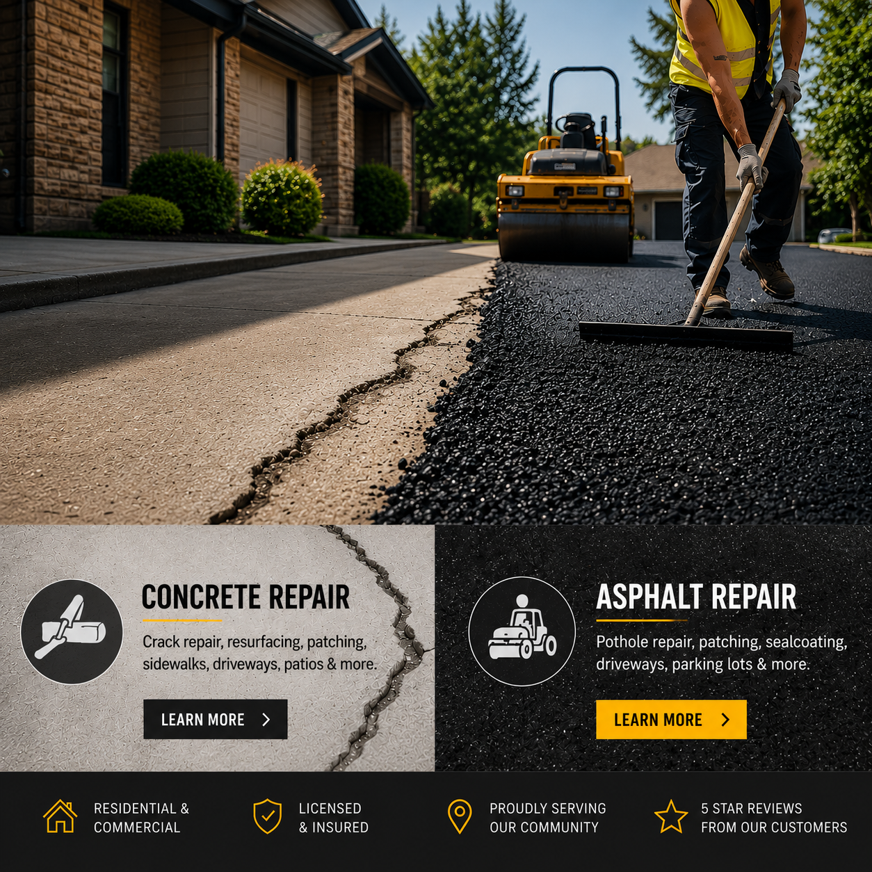 Concrete & Asphalt Repair Services