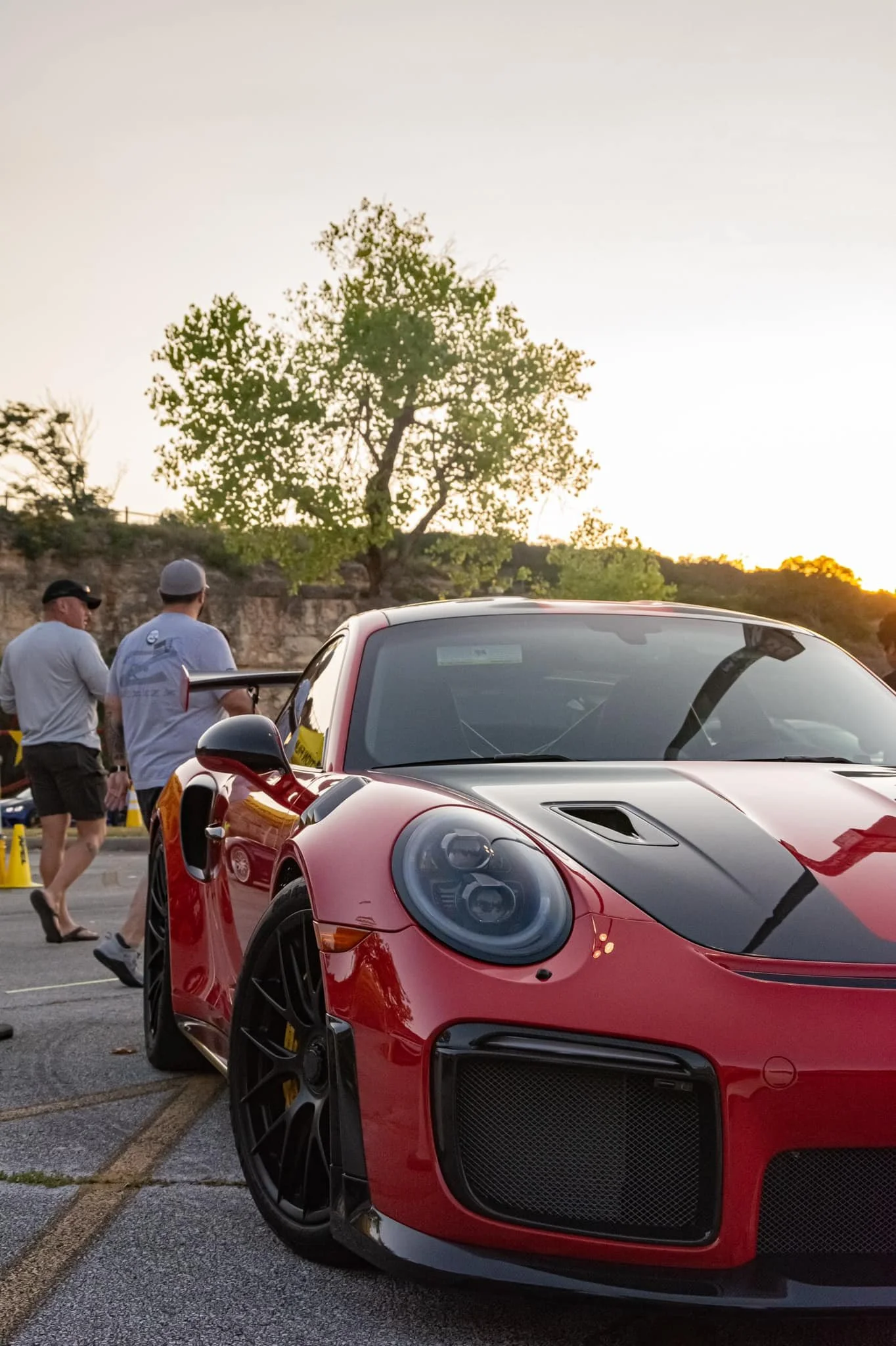 A Porsche GT3 at San Antonio Cars and Coffee.