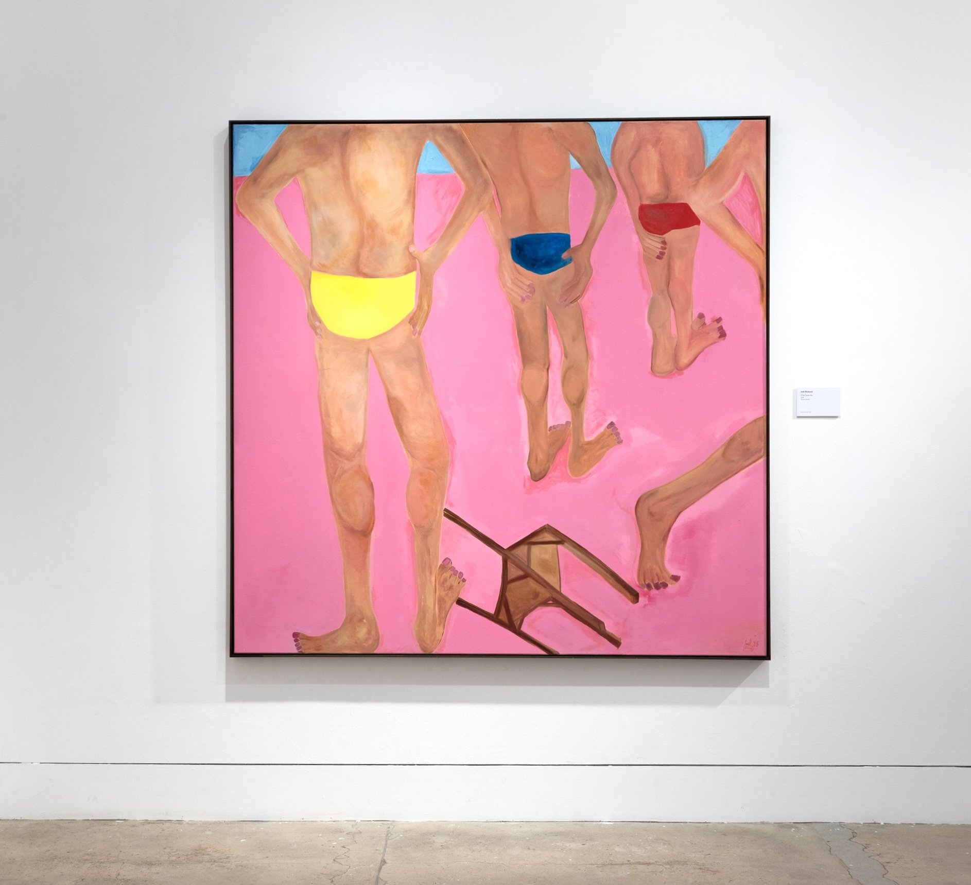 If you leave 2023 185 x 185 cm oil on canvas 