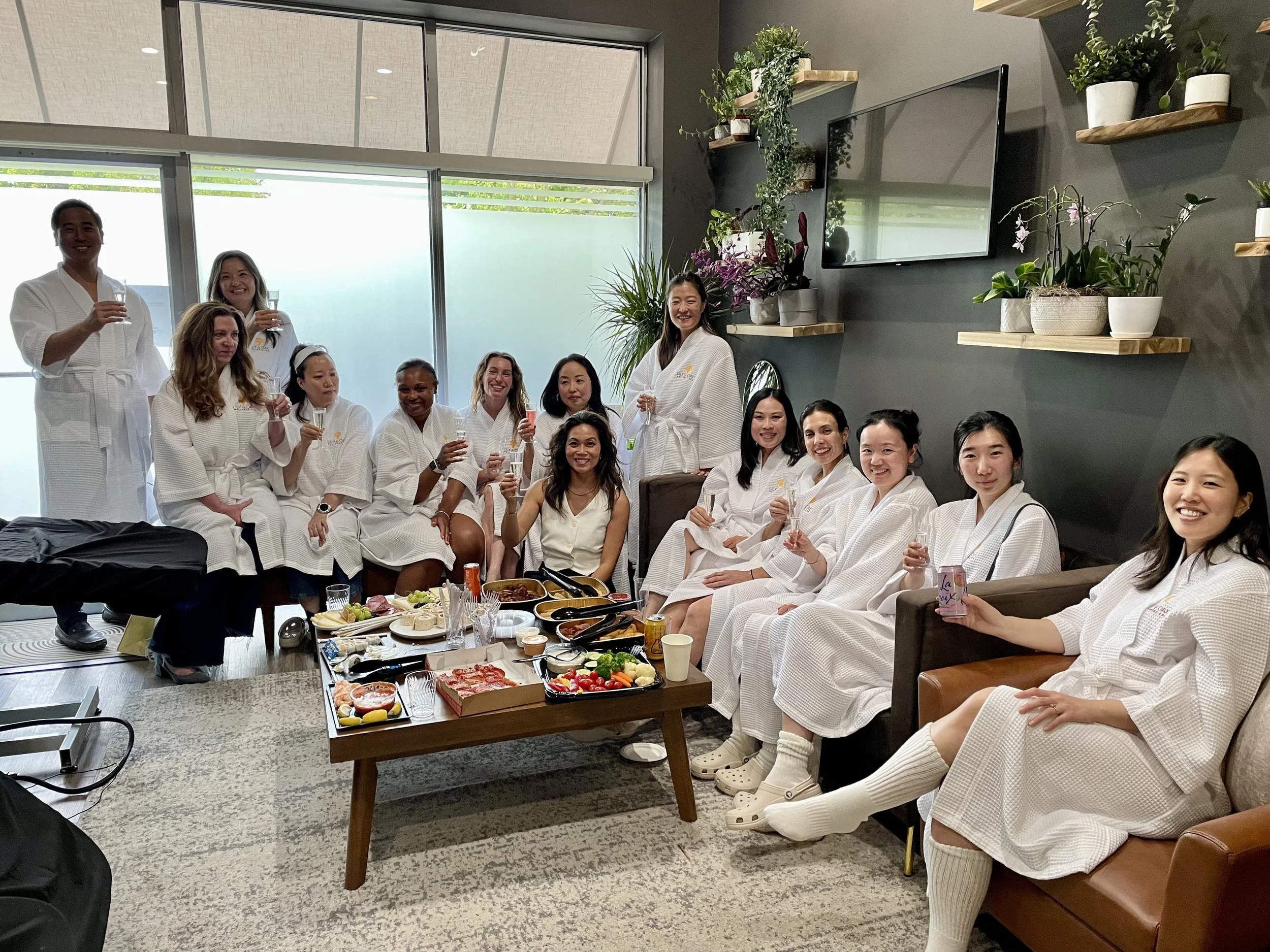 Image of private spa event at Lily & Oak Wellness Spa in Haverford PA.