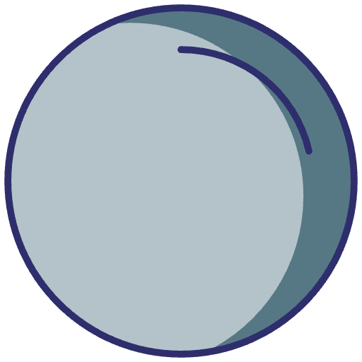 Close-up of a gray and blue circular object, possibly a gauge or dial with a needle pointing near the top.