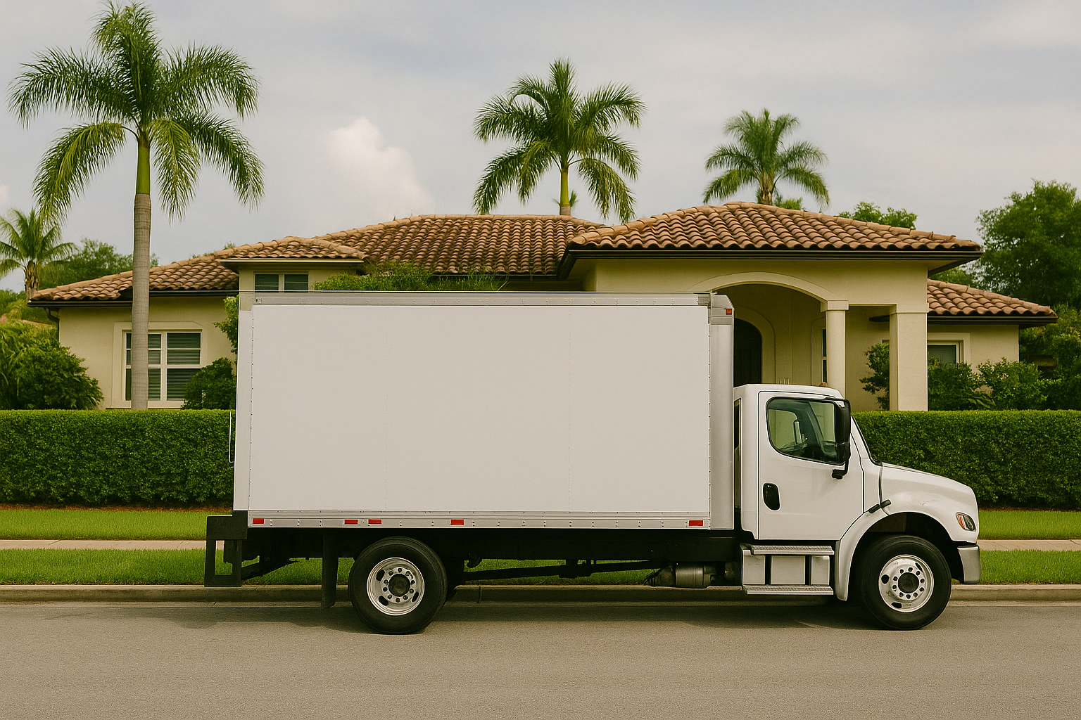 Clean moving truck used for Miami moving services, designed for residential and commercial relocations in Brickell, Downtown, Coral Gables, Aventura, and greater Miami-Dade.