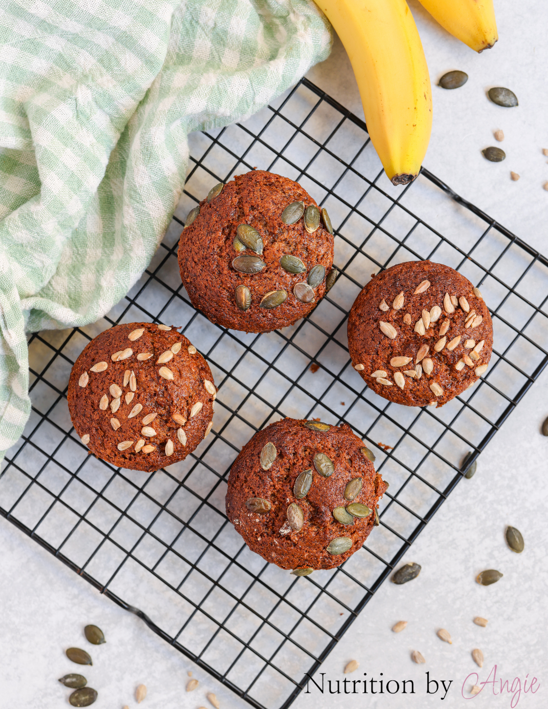 Whole-Grain Banana Yogurt Muffins